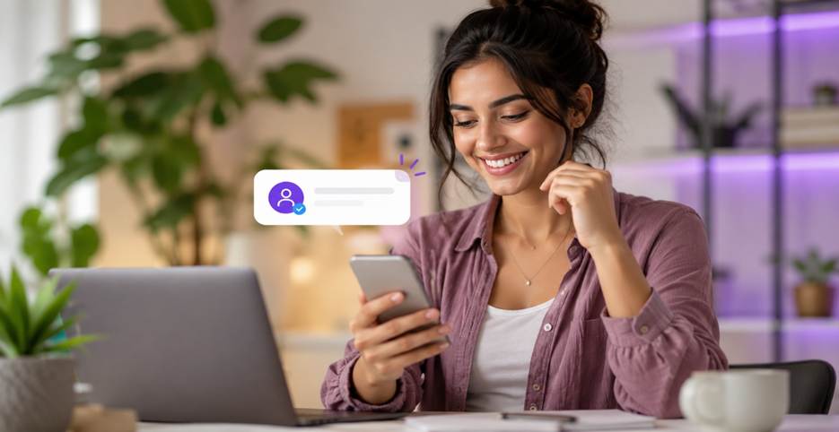 Automated Instagram lead generation capturing leads on a phone