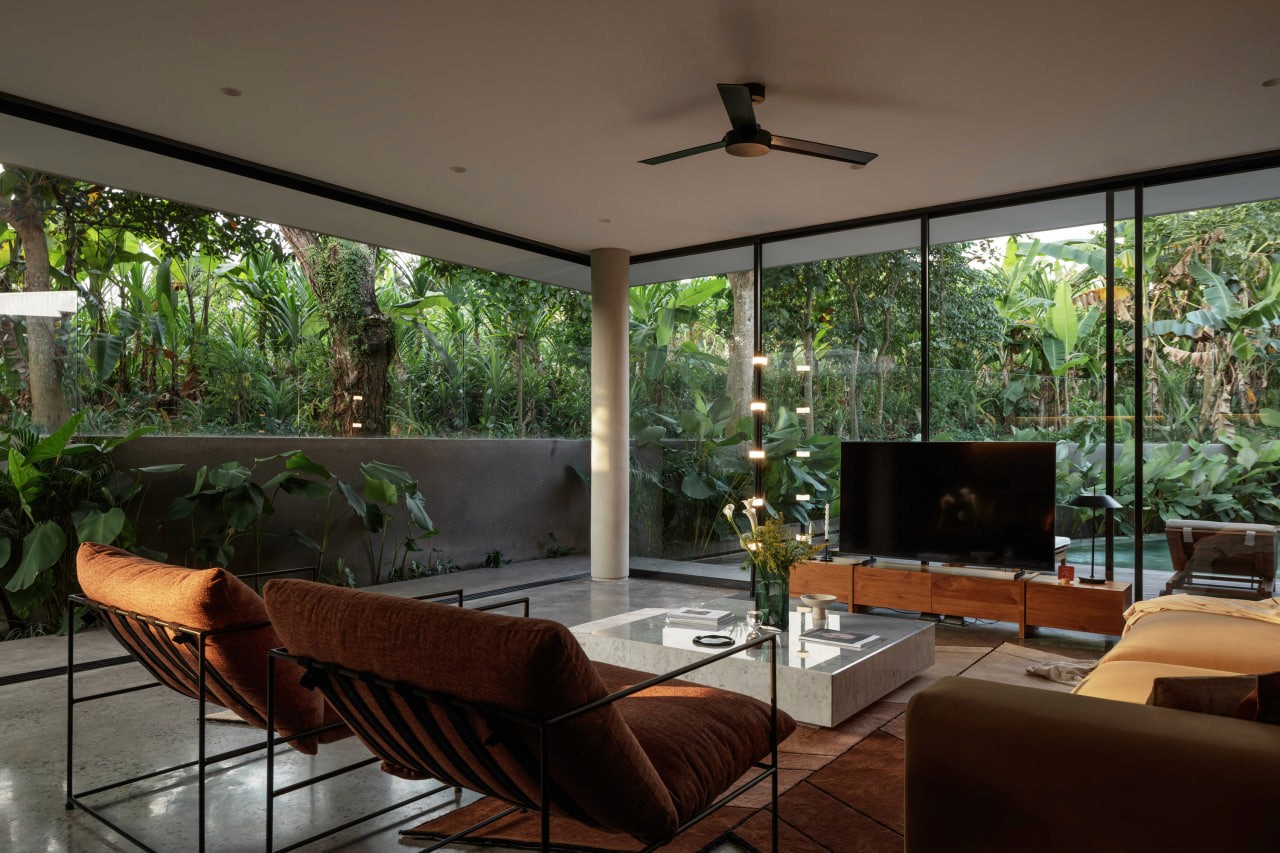 A completed 2-bedroom villa in Canggu, located within a private boutique compound