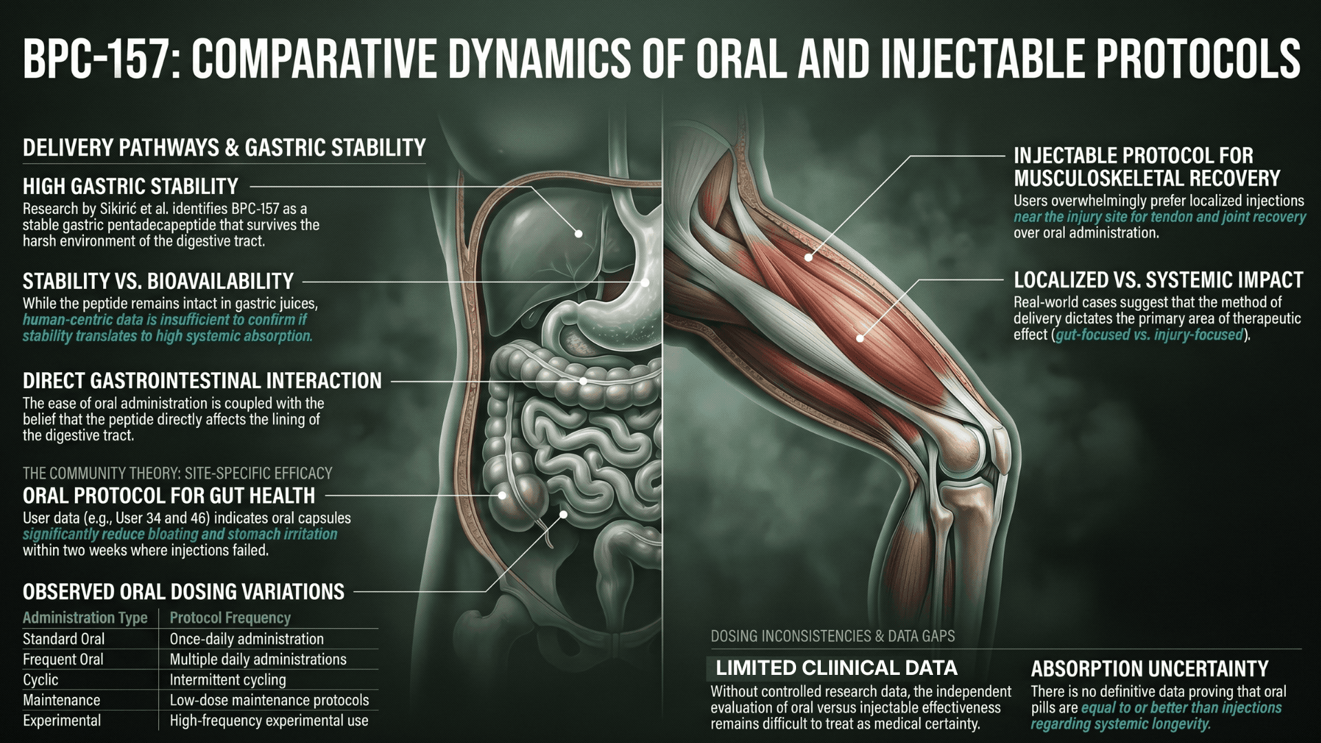 Oral vs Injectable BPC-157: Bioavailability, Absorption, and Effectiveness by ONPEPS