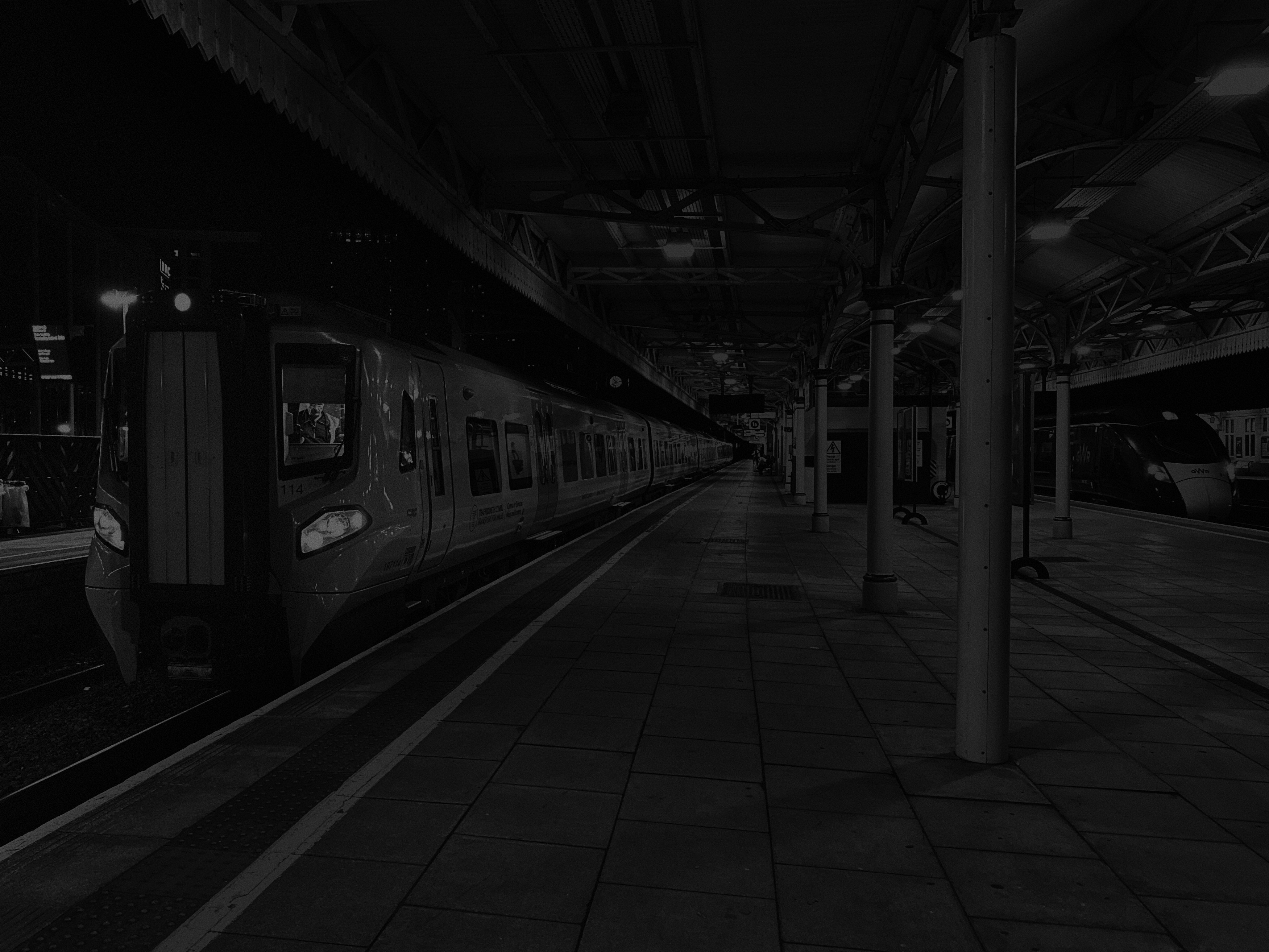 A train at Cardiff