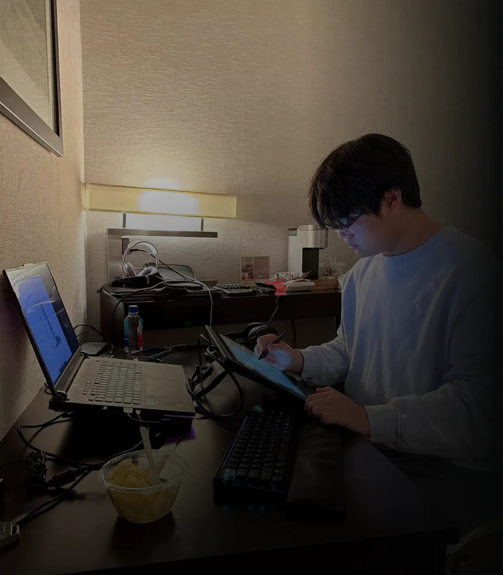 Man Working at Desk