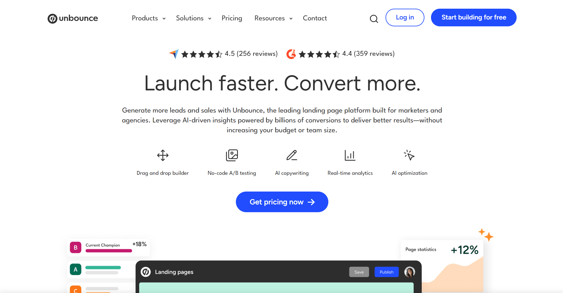 Unbounce Homepage