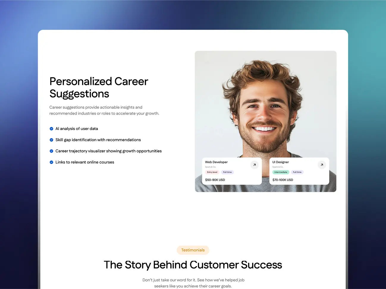 Linokrat main feature section preview