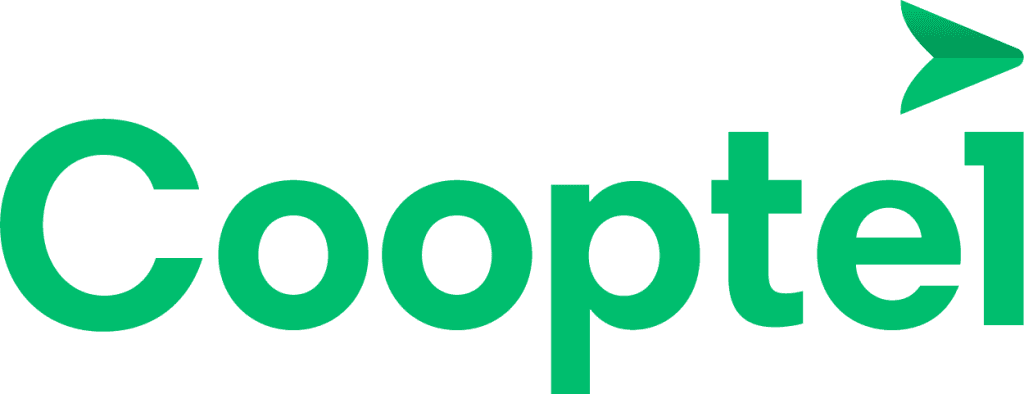 Logo de Cooptel, coopérative de télécommunications québécoise.
