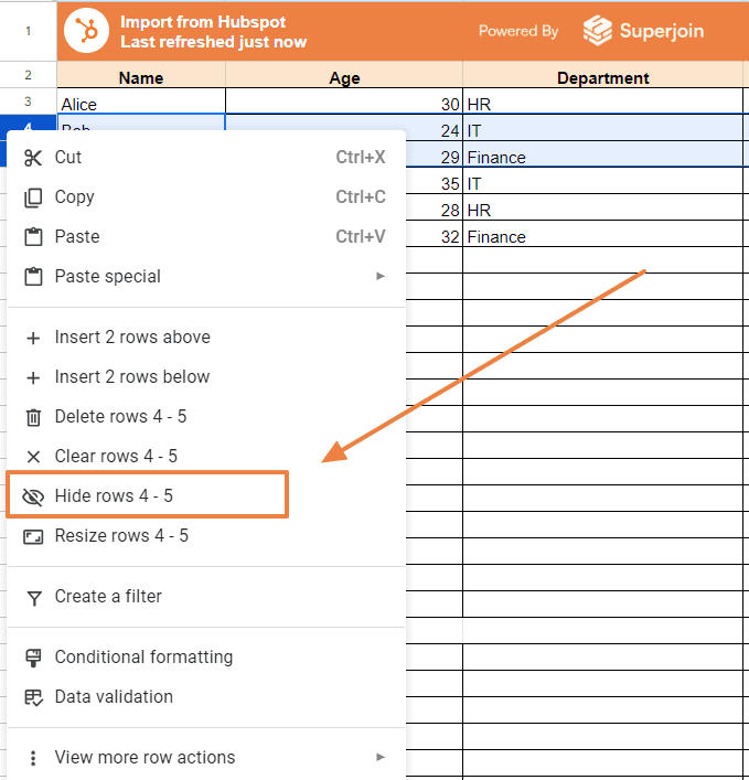 Right-Click and Hide