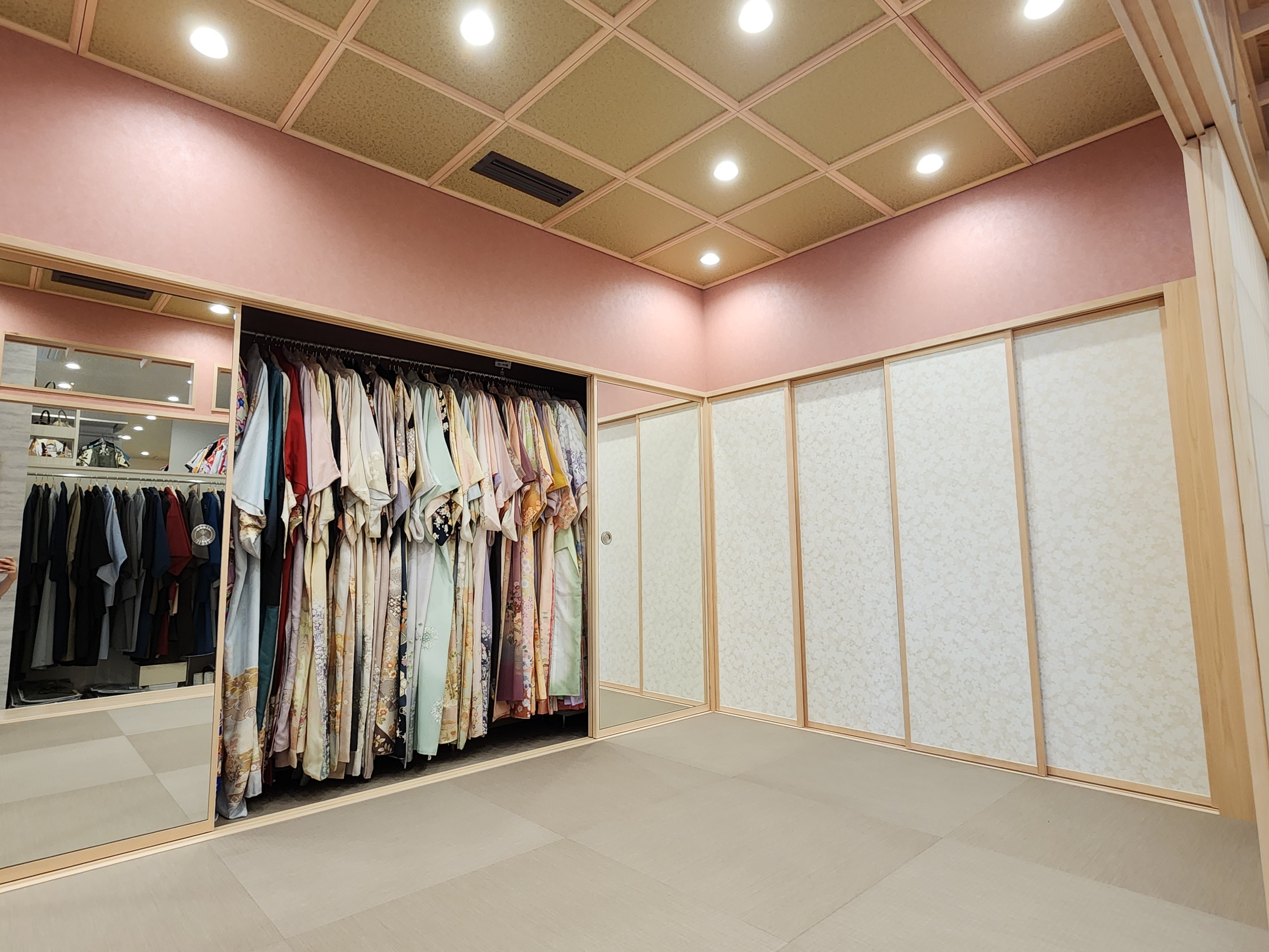 A wide variety of kimonos