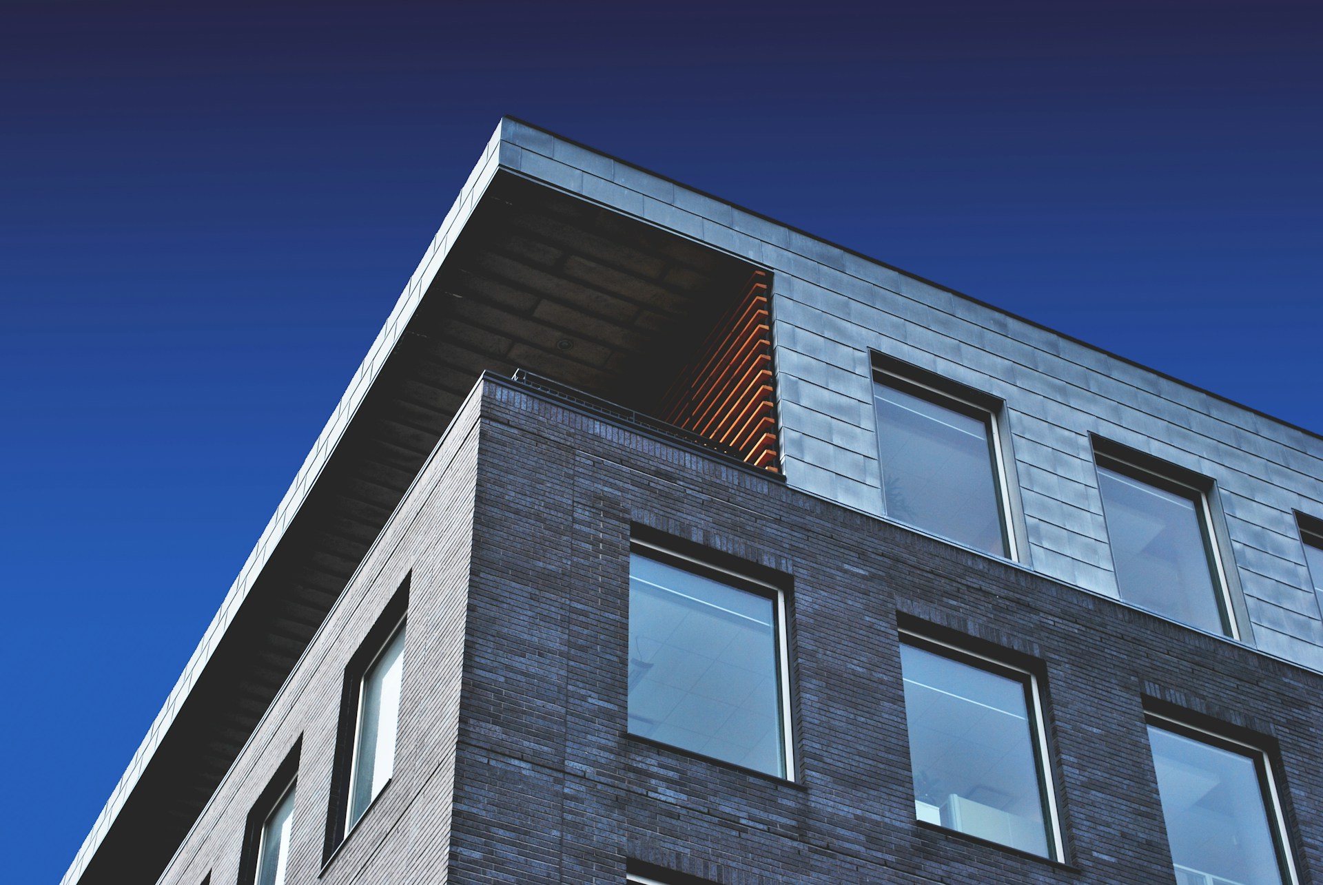 Low-angle modern building