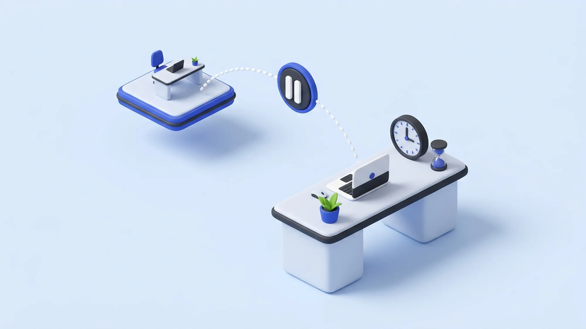 3D-illustrasjon av begrensningene ved outsourcet regnskap: tap av sanntidsinnsyn
