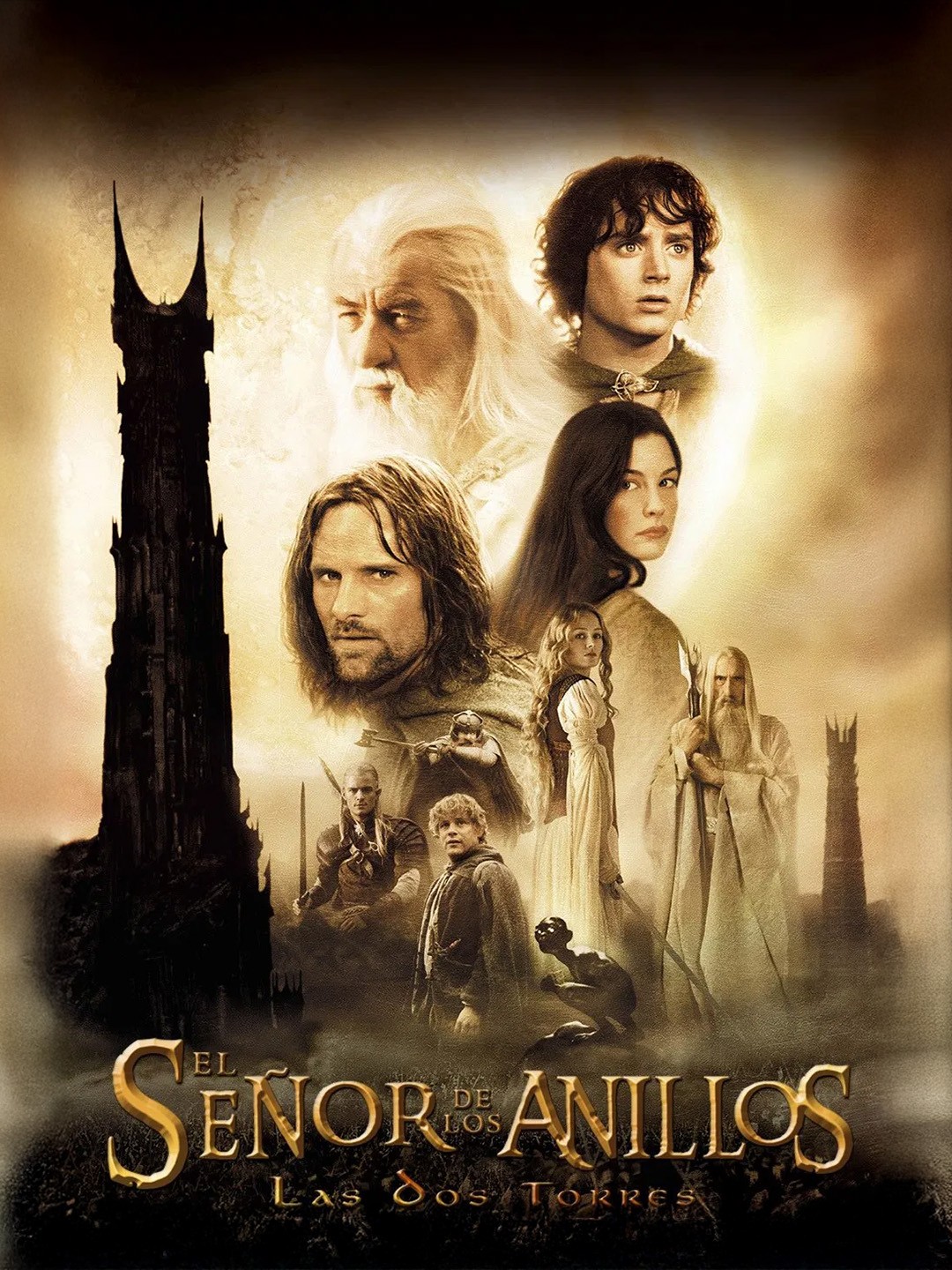 Abstract streaks of orange and blue light