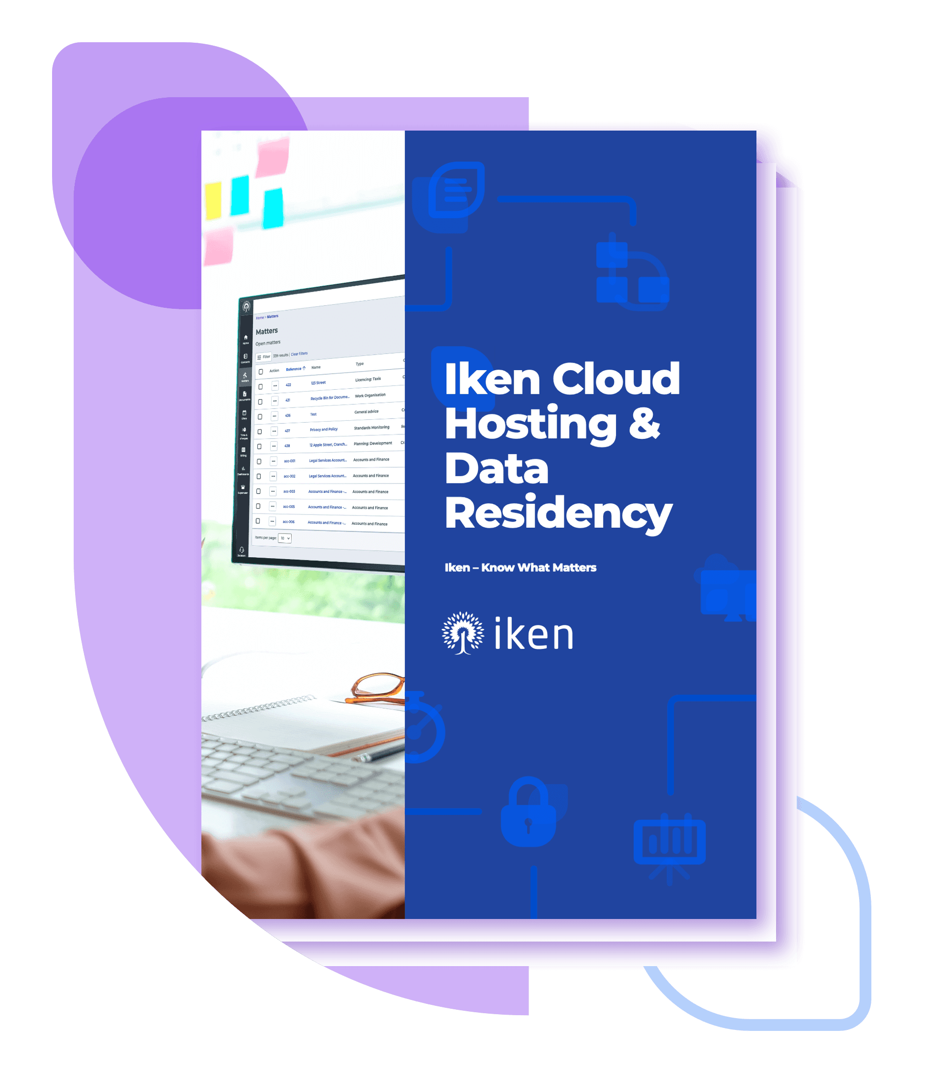 > Iken’s interface Screenshot for t cardiff city council case study about modernising legal management 