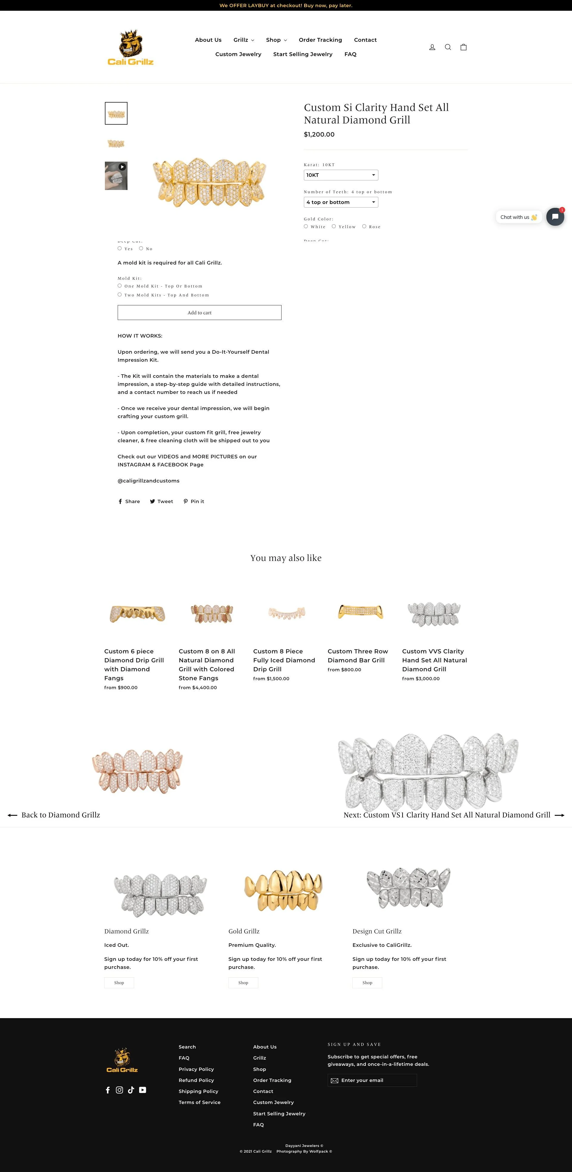 Custom-Product page for caligrillz website developed & designed by Dreams Agency Mississauga, Ontario