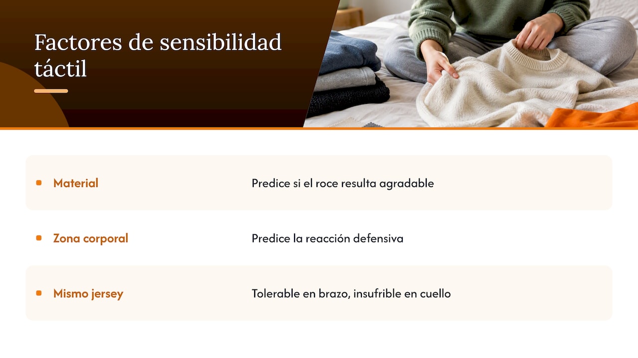¿Qué es la selectividad sensorial táctil y por qué la ropa puede doler? — overview diagram