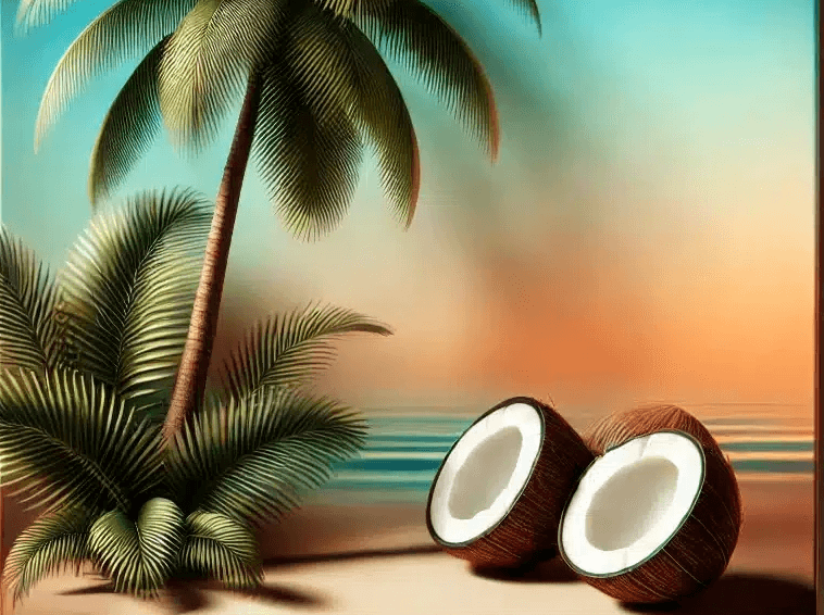 coconuts and palm trees