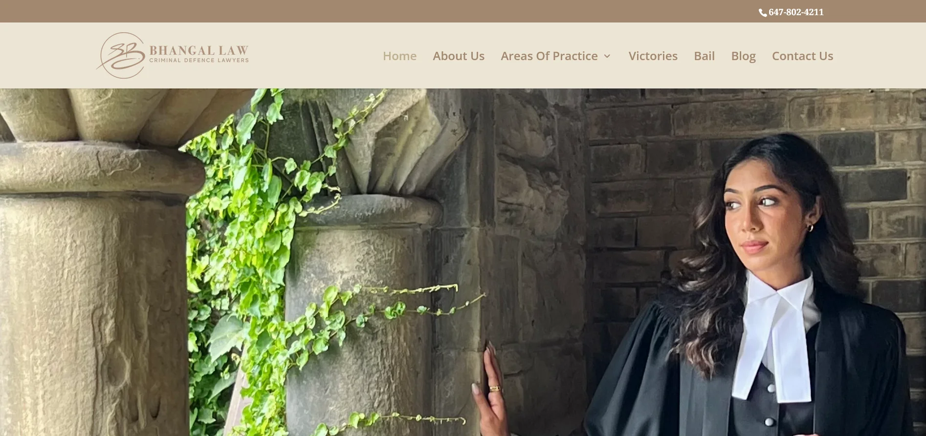 Cover image  of Bhangal Law Criminal Defence Lawyer website developed & designed by Dreams Agency Mississauga, Ontario