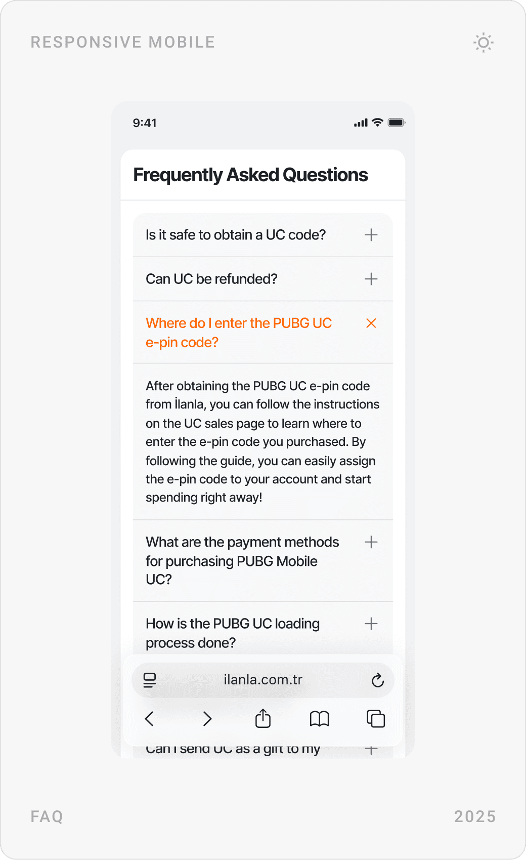 Modern Mobile Gaming FAQ Design