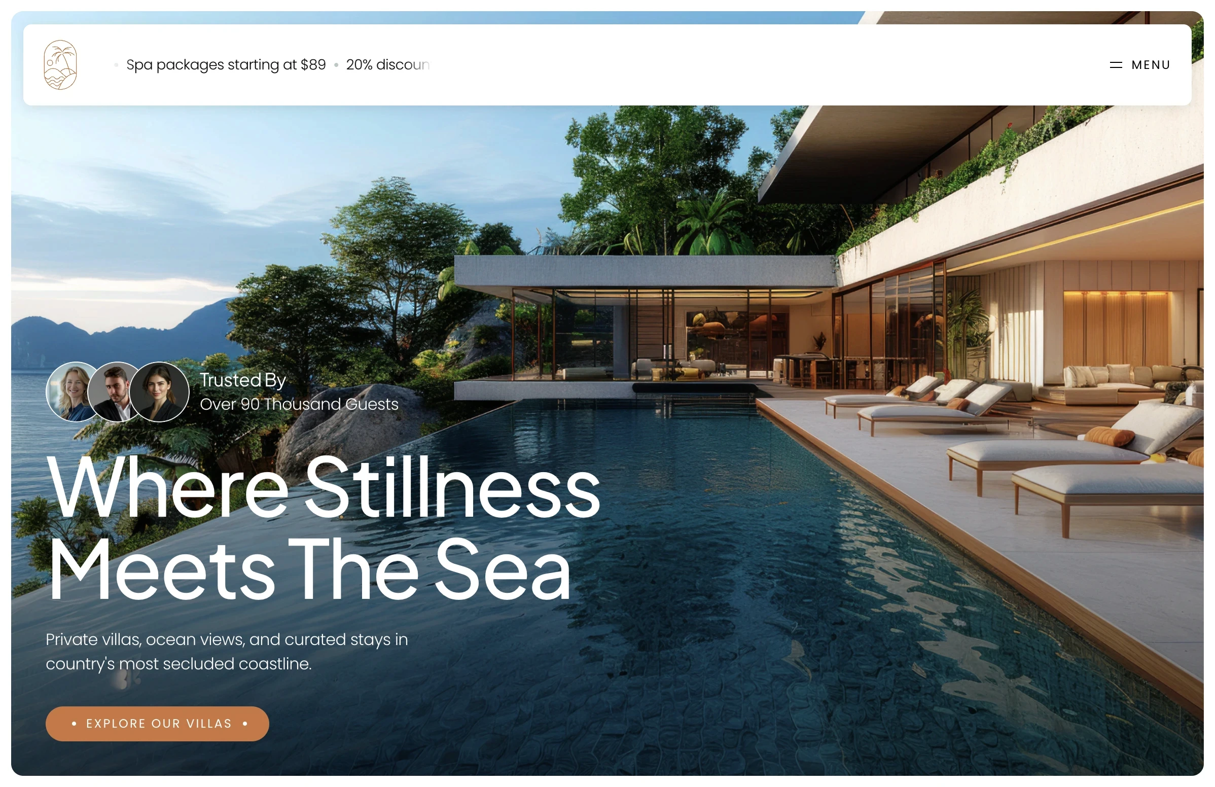 Ayana luxury resort website preview