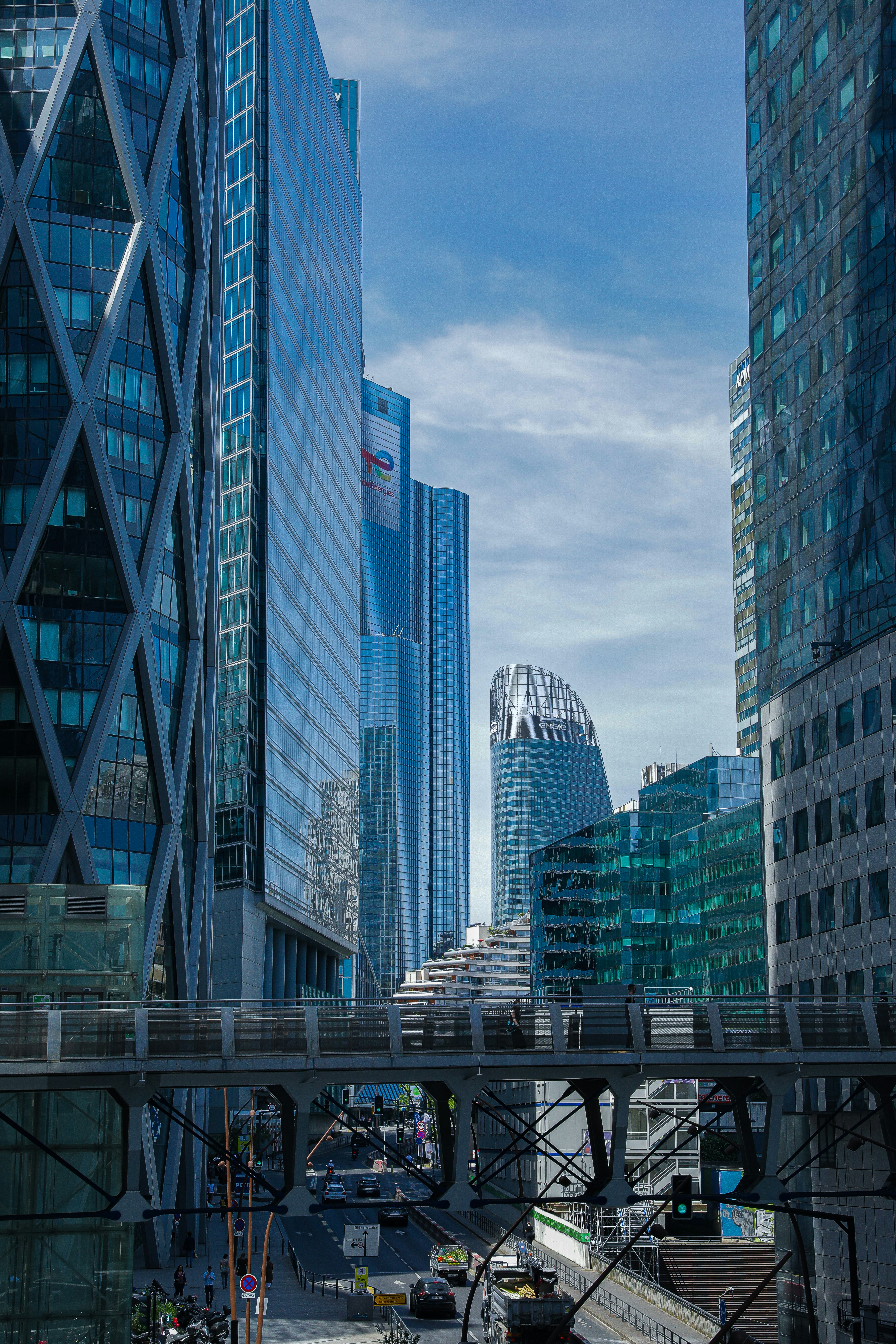 a city with tall buildings