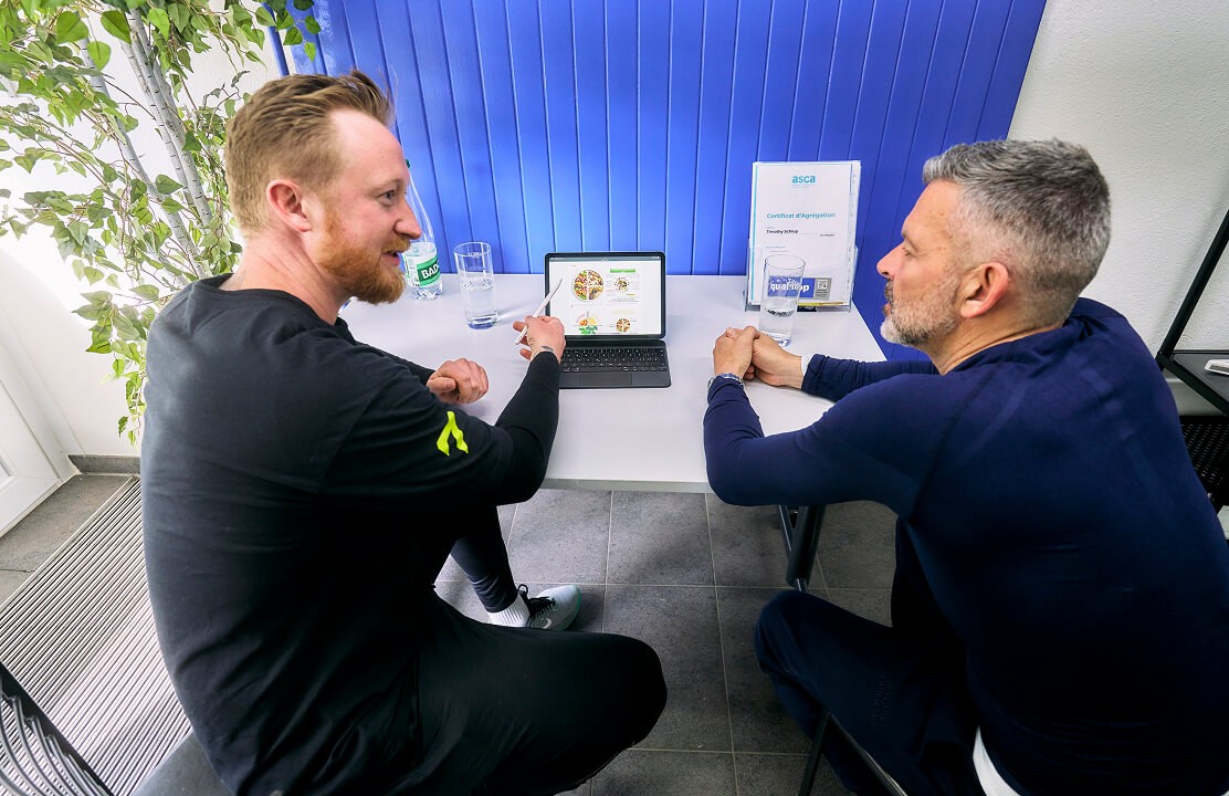 Fitness trainer and trainee