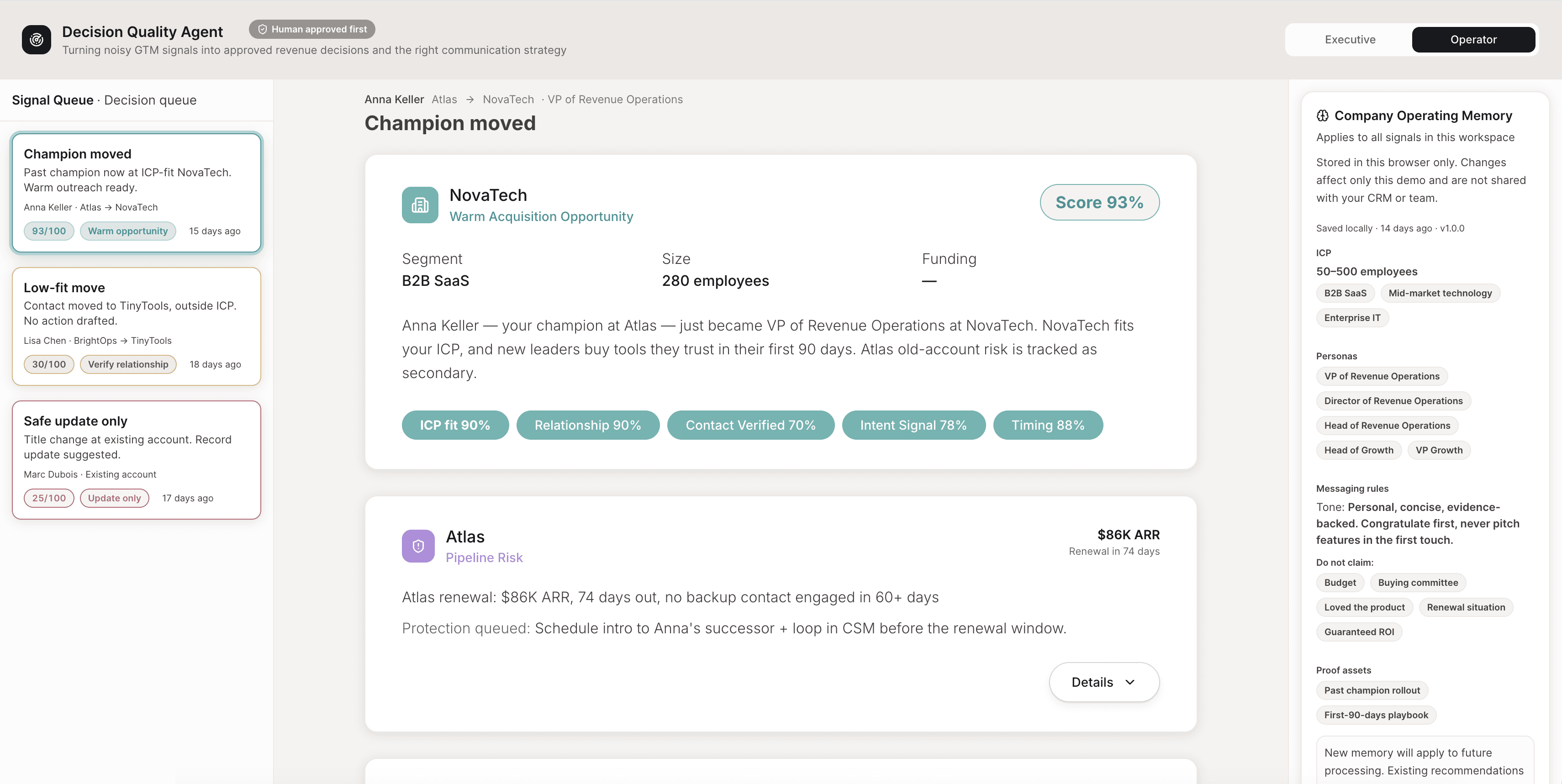 Explainable AI interface
