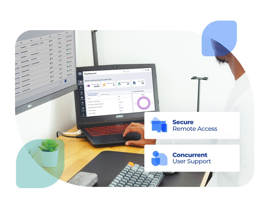 Iken’s interface Screenshot within the legal case management software