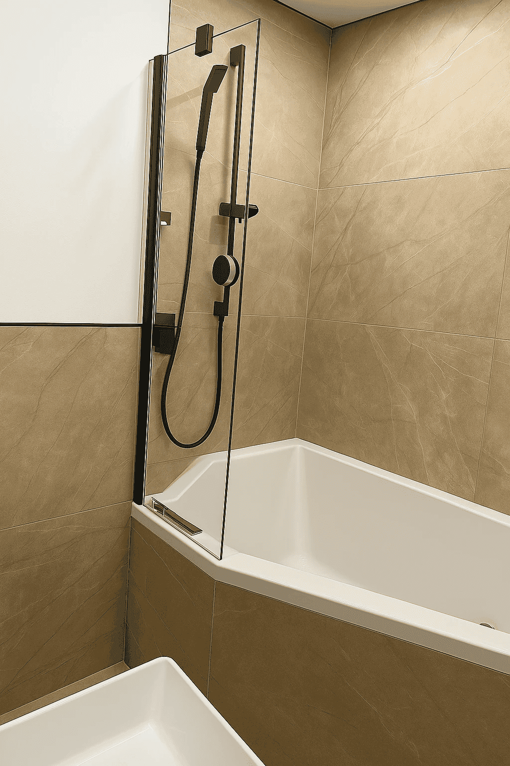 Hochwertiges Bad mit Dusche