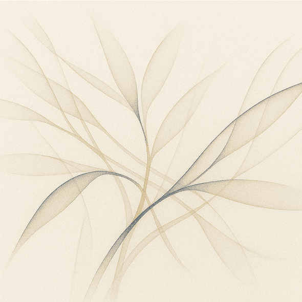 Abstract beige visual with soft branching lines suggesting the layered and specific needs of small dogs