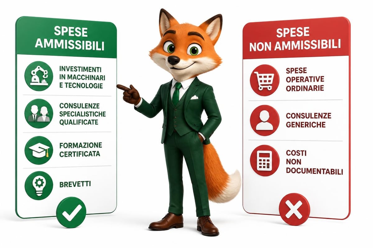Categorie spese ammissibili
