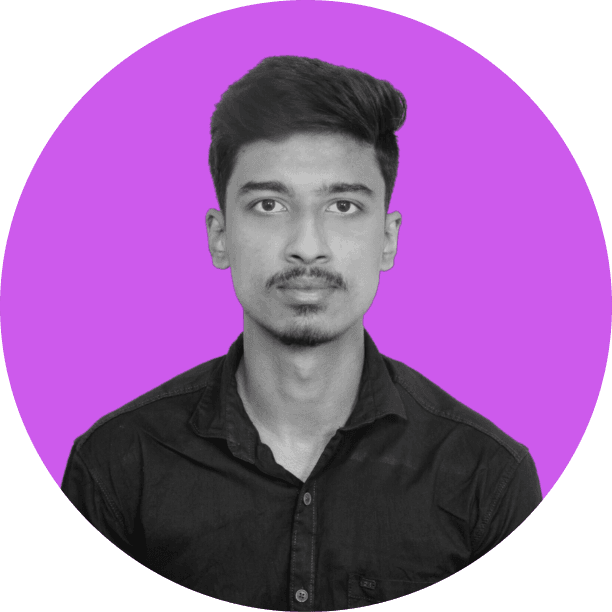 A portrait of a young man smiling