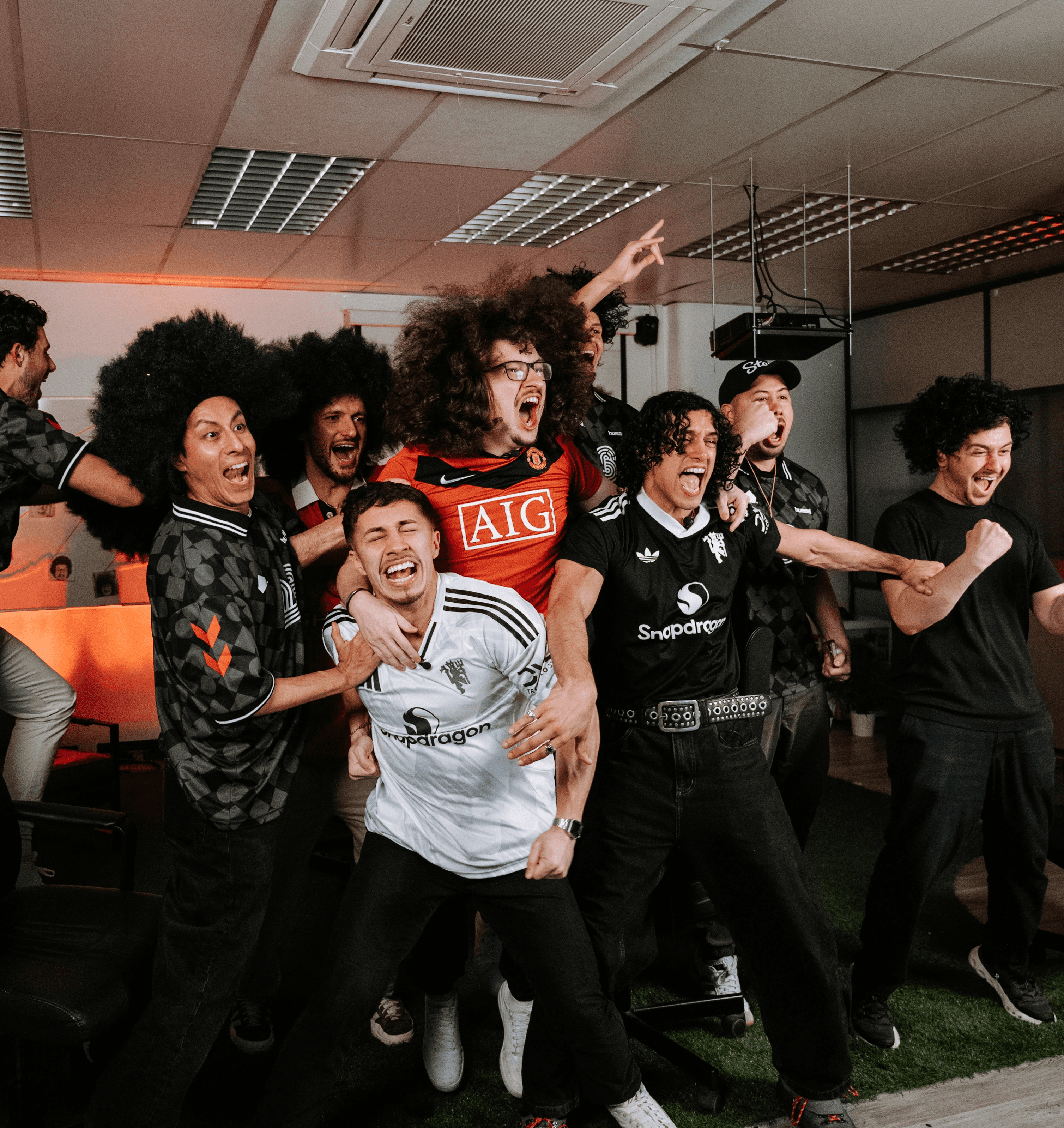 The united strand stream with kick and his agency double tap global football creator agency