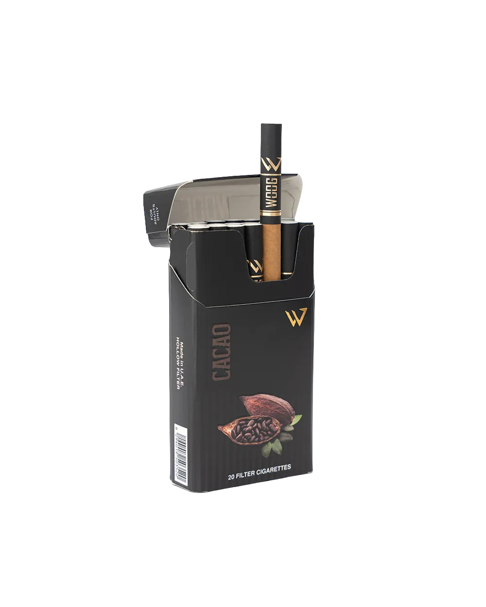 Woog Chocolate cigarette pack.