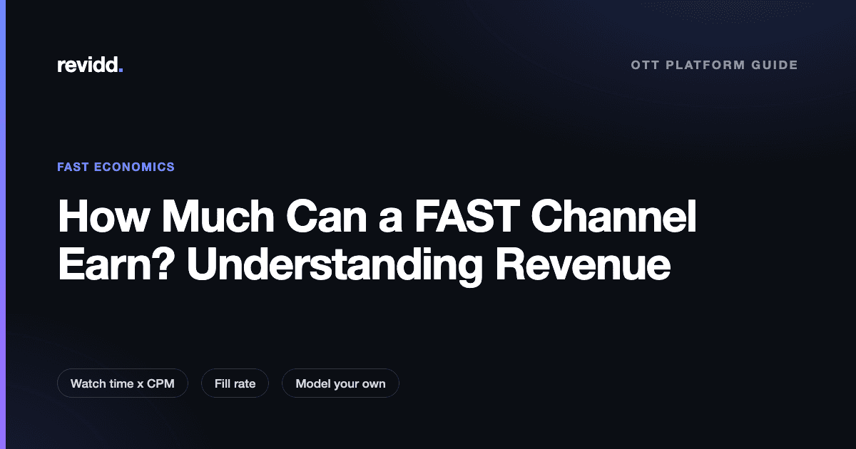 Revidd guide cover: How much can a FAST channel earn, understanding FAST revenue