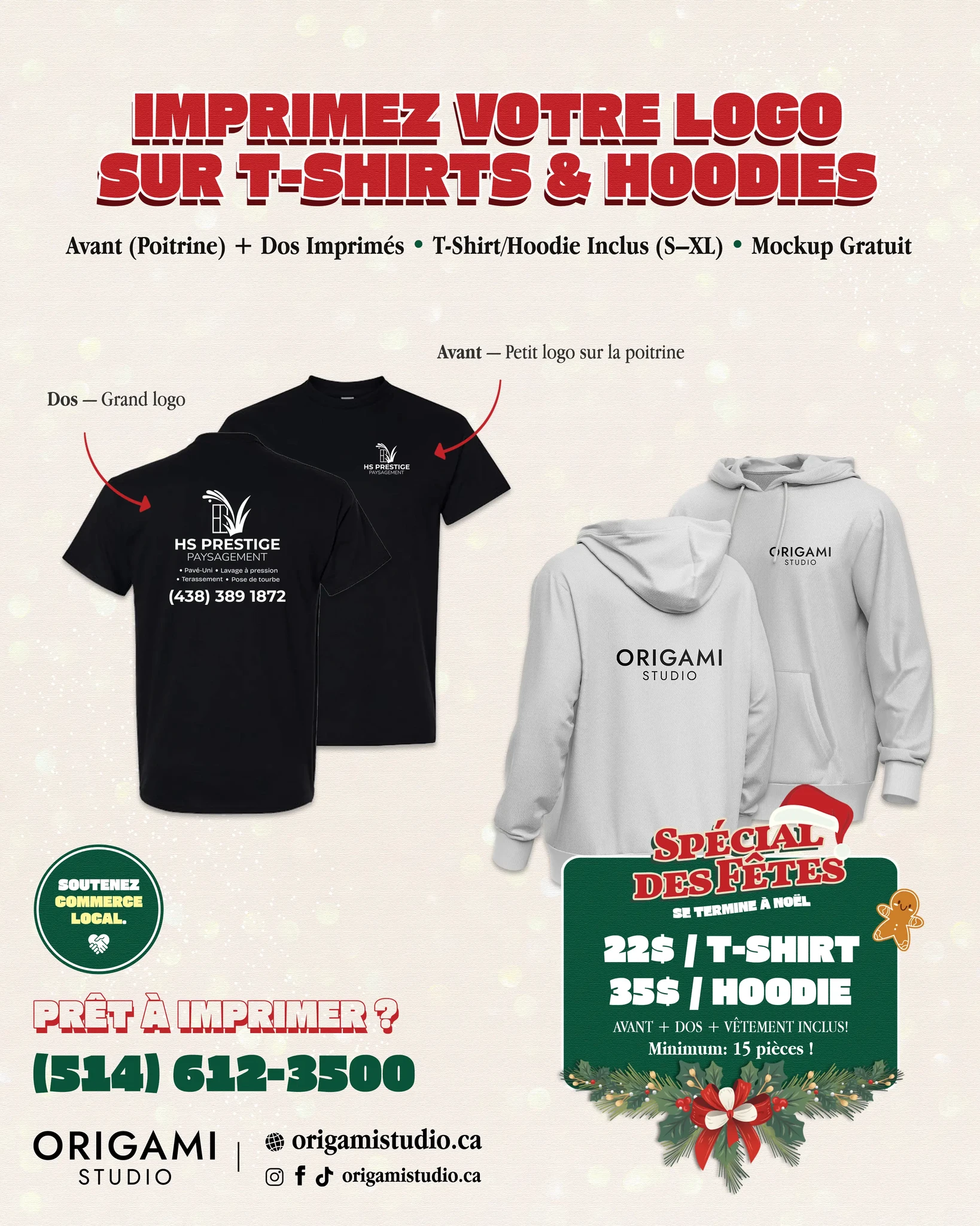 Impression DTF hoodies personnalisés Laval Montréal