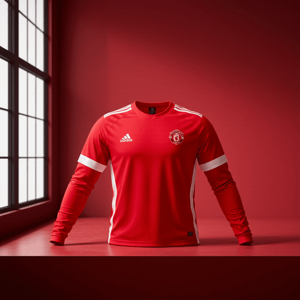 product photography of a sports jersey