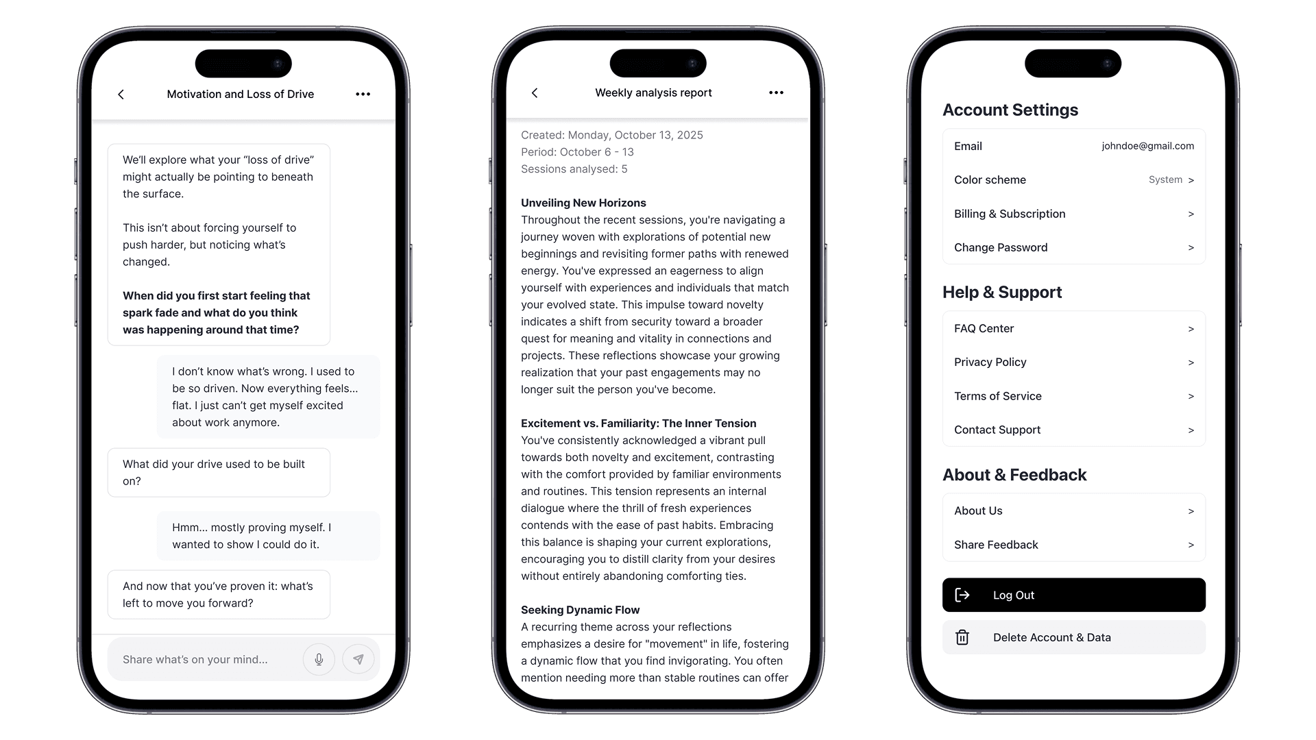 Claspal app screen views