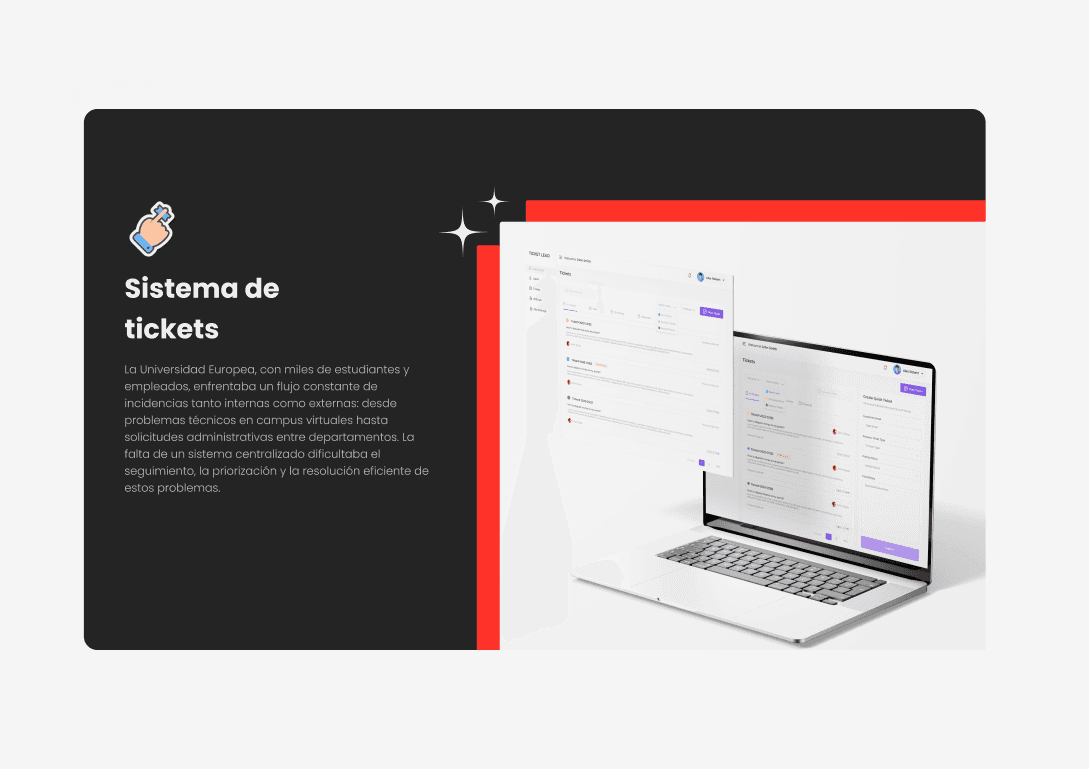 Diseño de sistema de tickets de la Universidad Europea