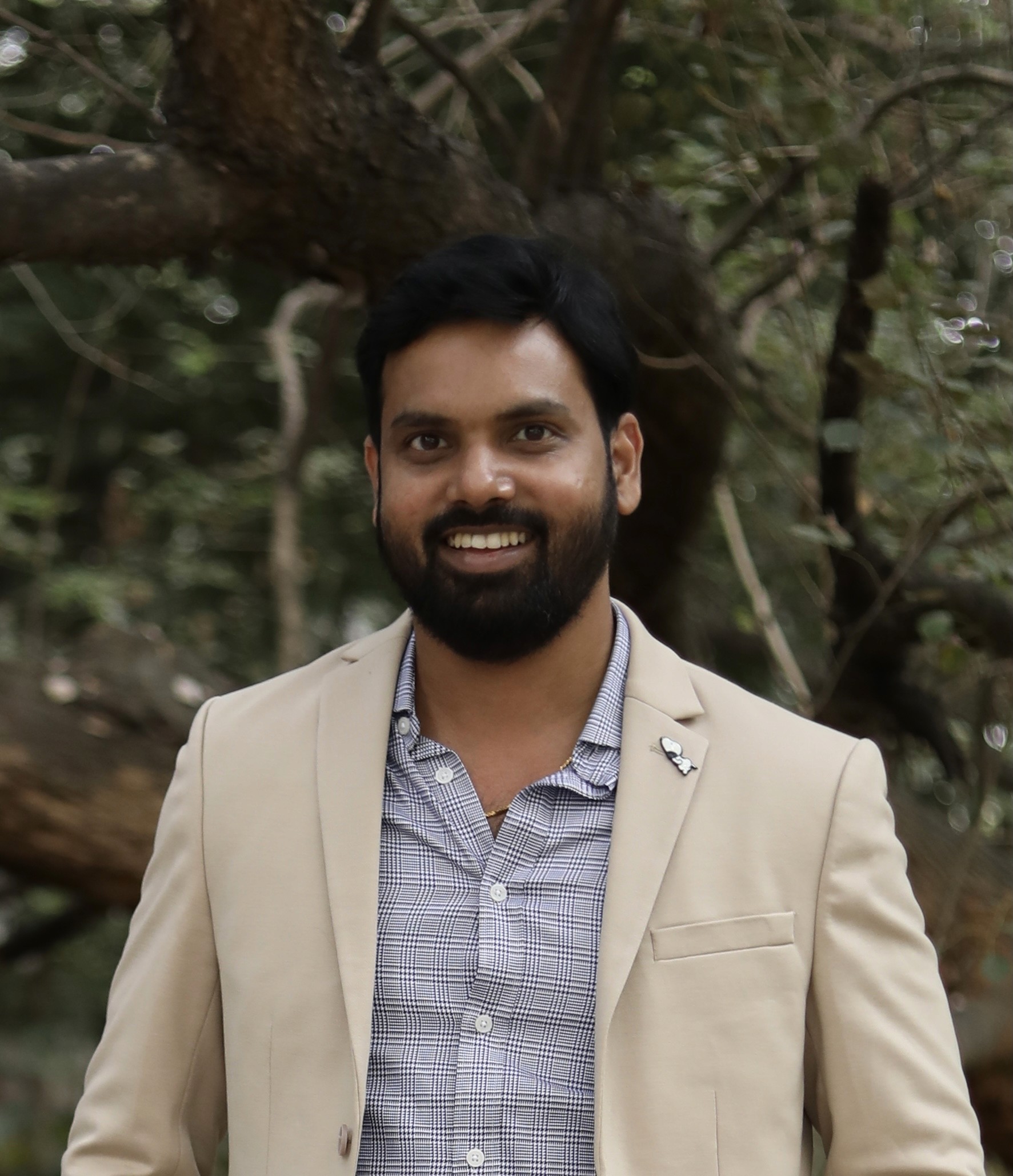 Portrait of portfolio creator – front view