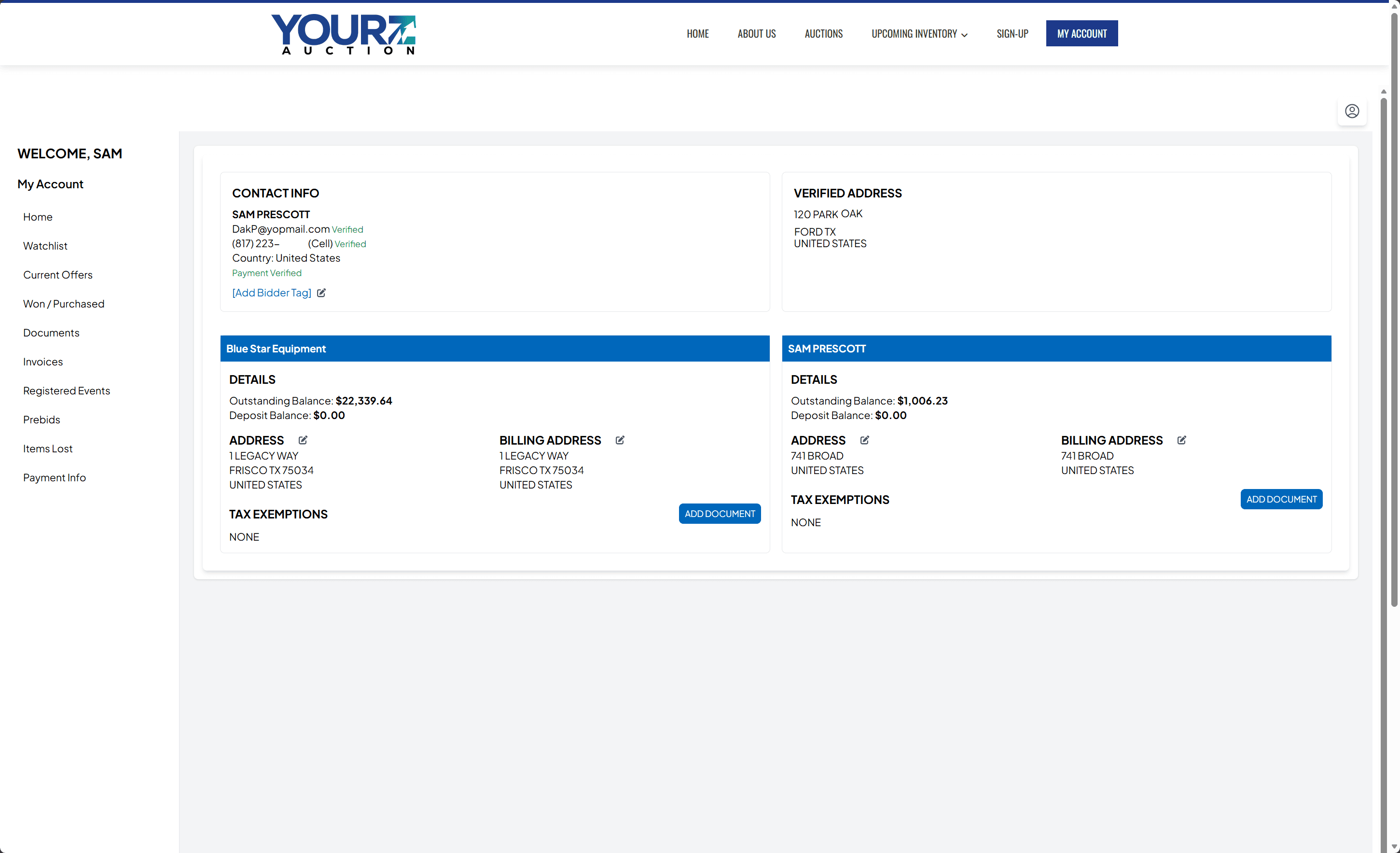 InnovA customer portal