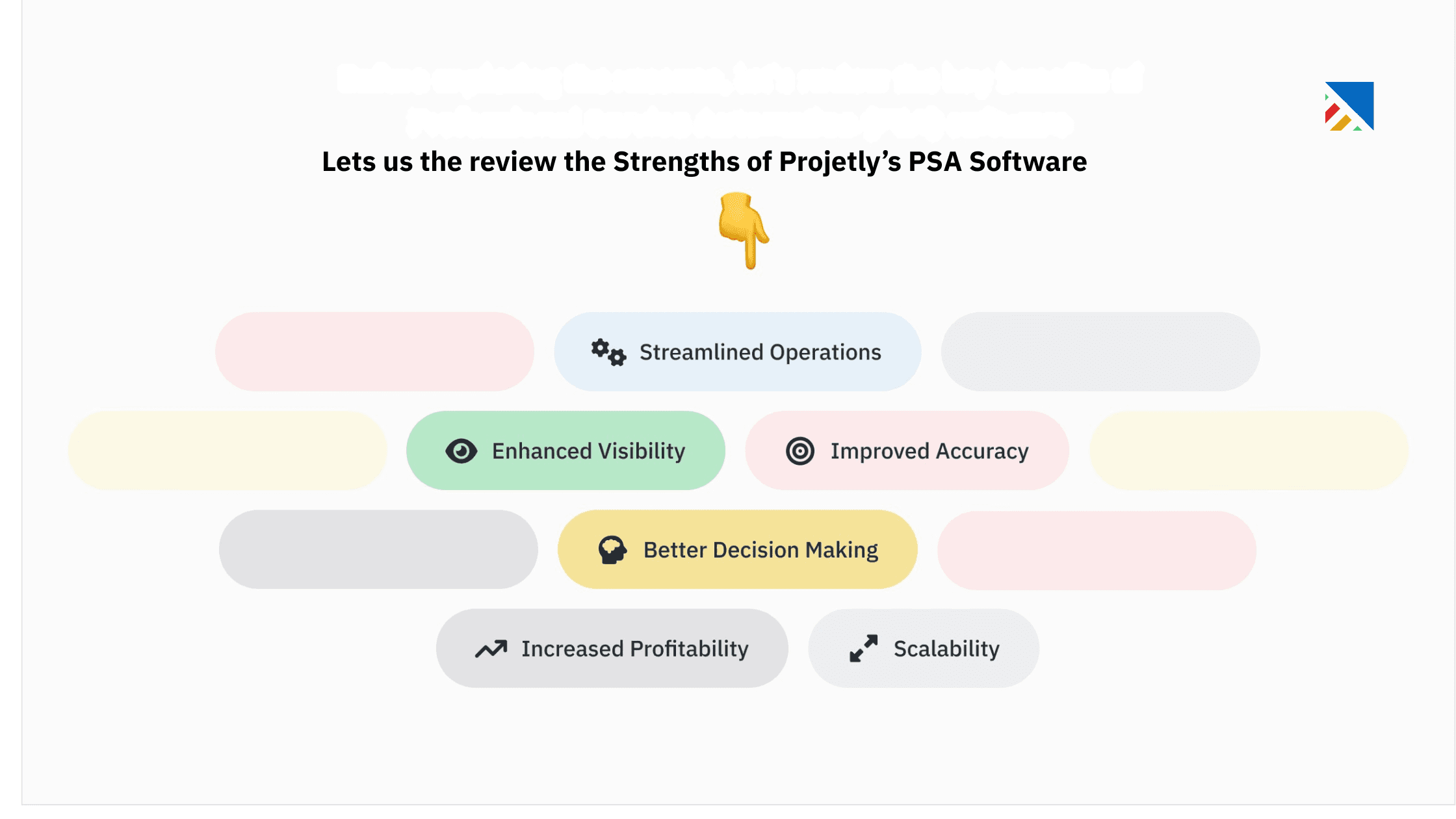 Blog image represnting the  Strenghts of Projetly's PSA software