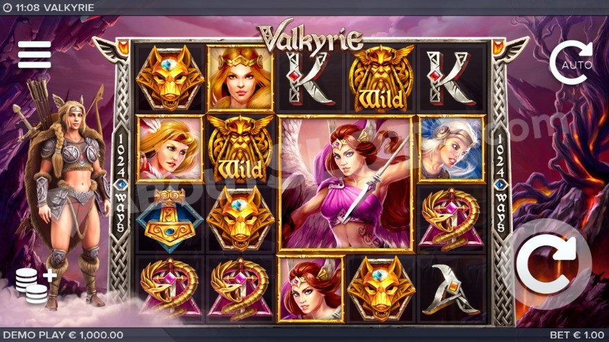 Valkyrie (ELK Studios) - capture du jeu en mode base