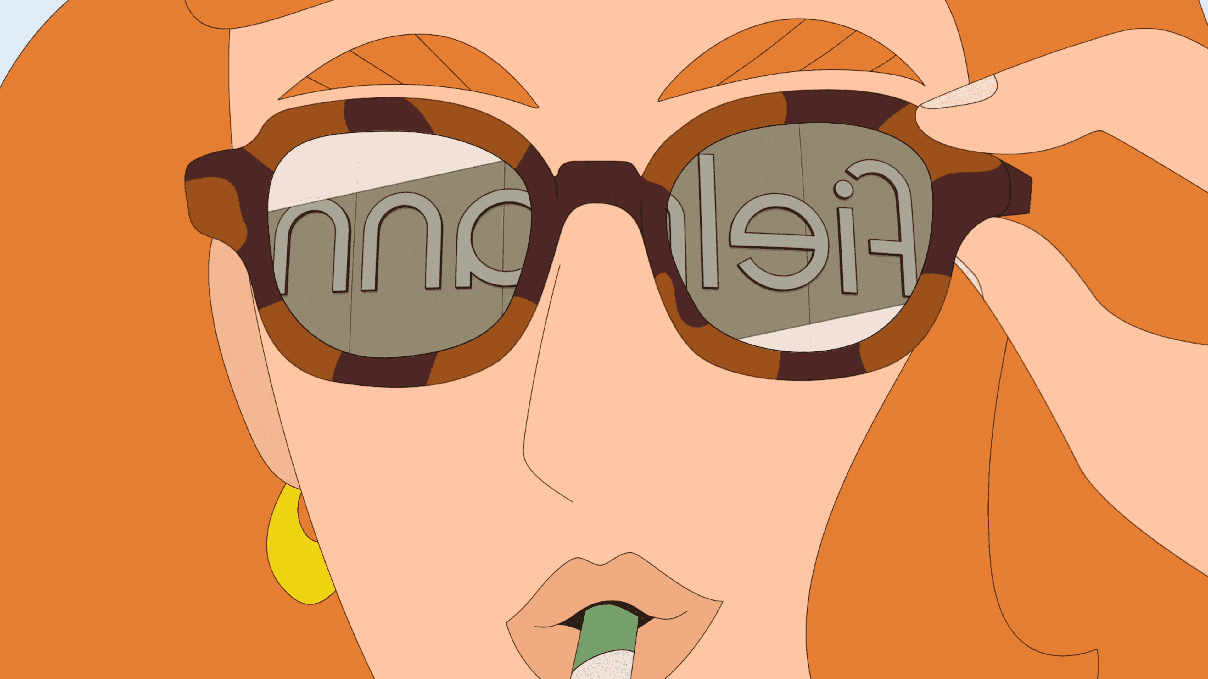 Illustrated eye care campaign visual created for Fielmann Eye Check-up services.