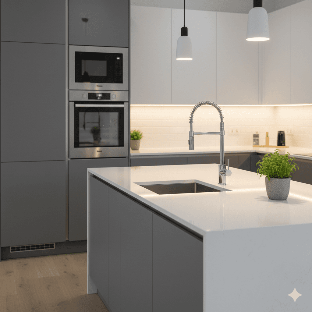 Modular kitchen with European fittings M3M GIC