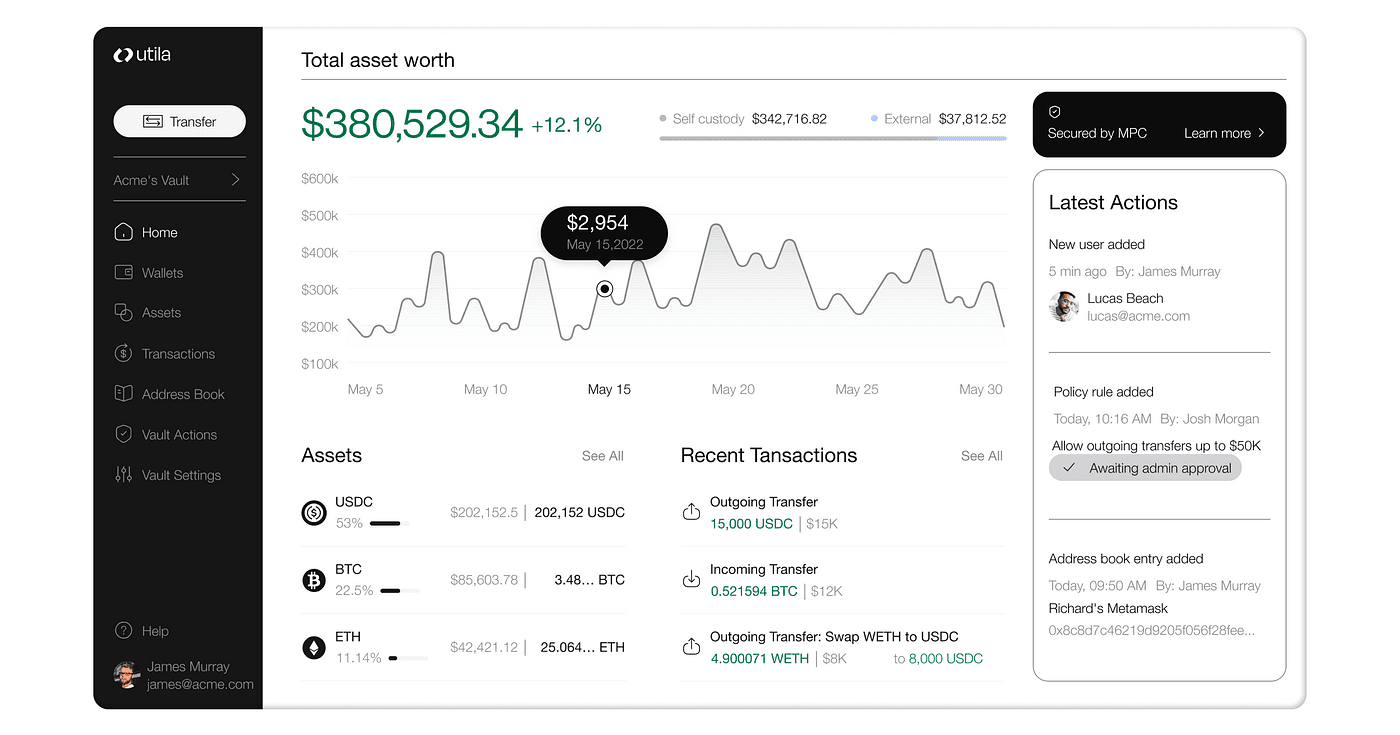Utila Enterprise Wallet Platform