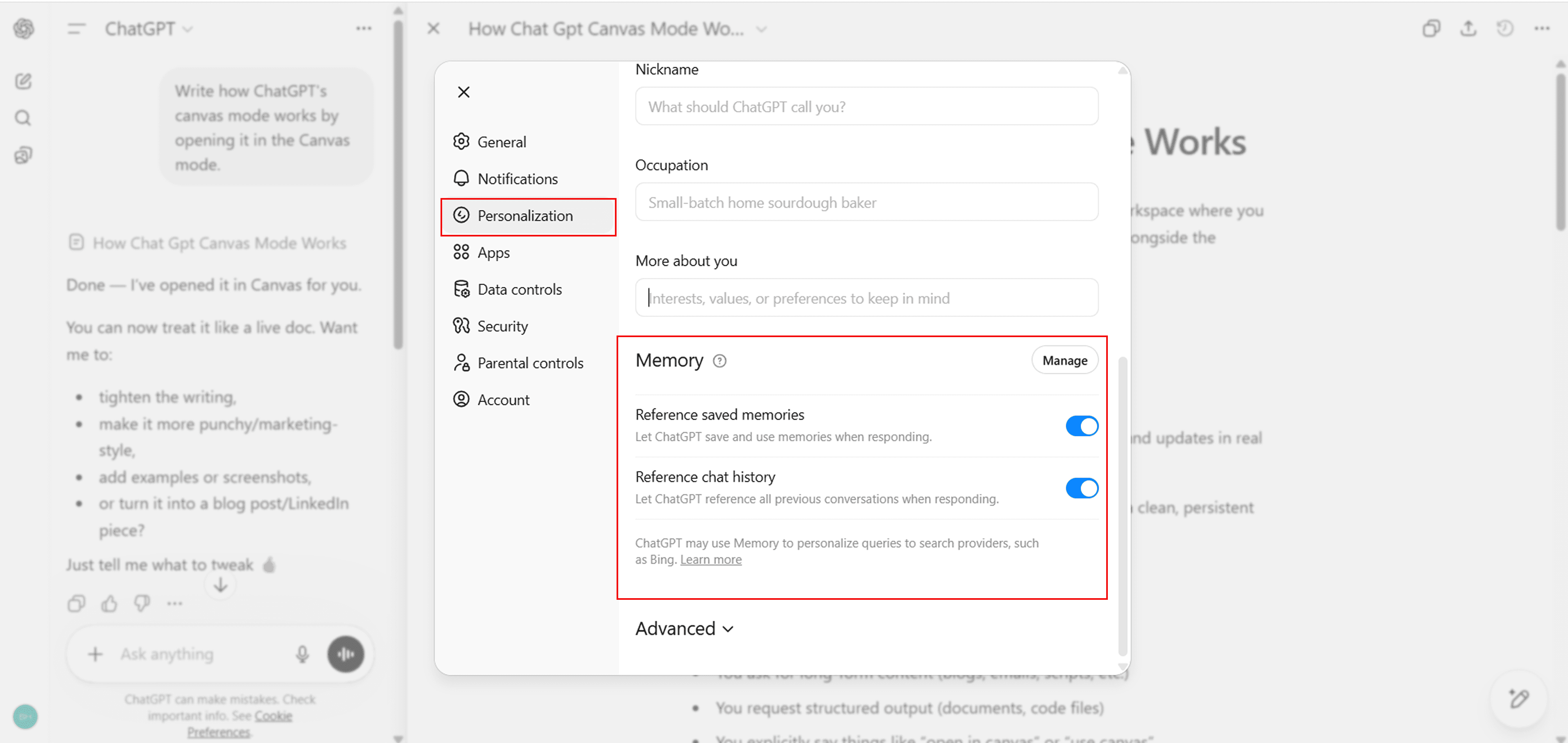 Deep Research Advance Feature in Chatgpt