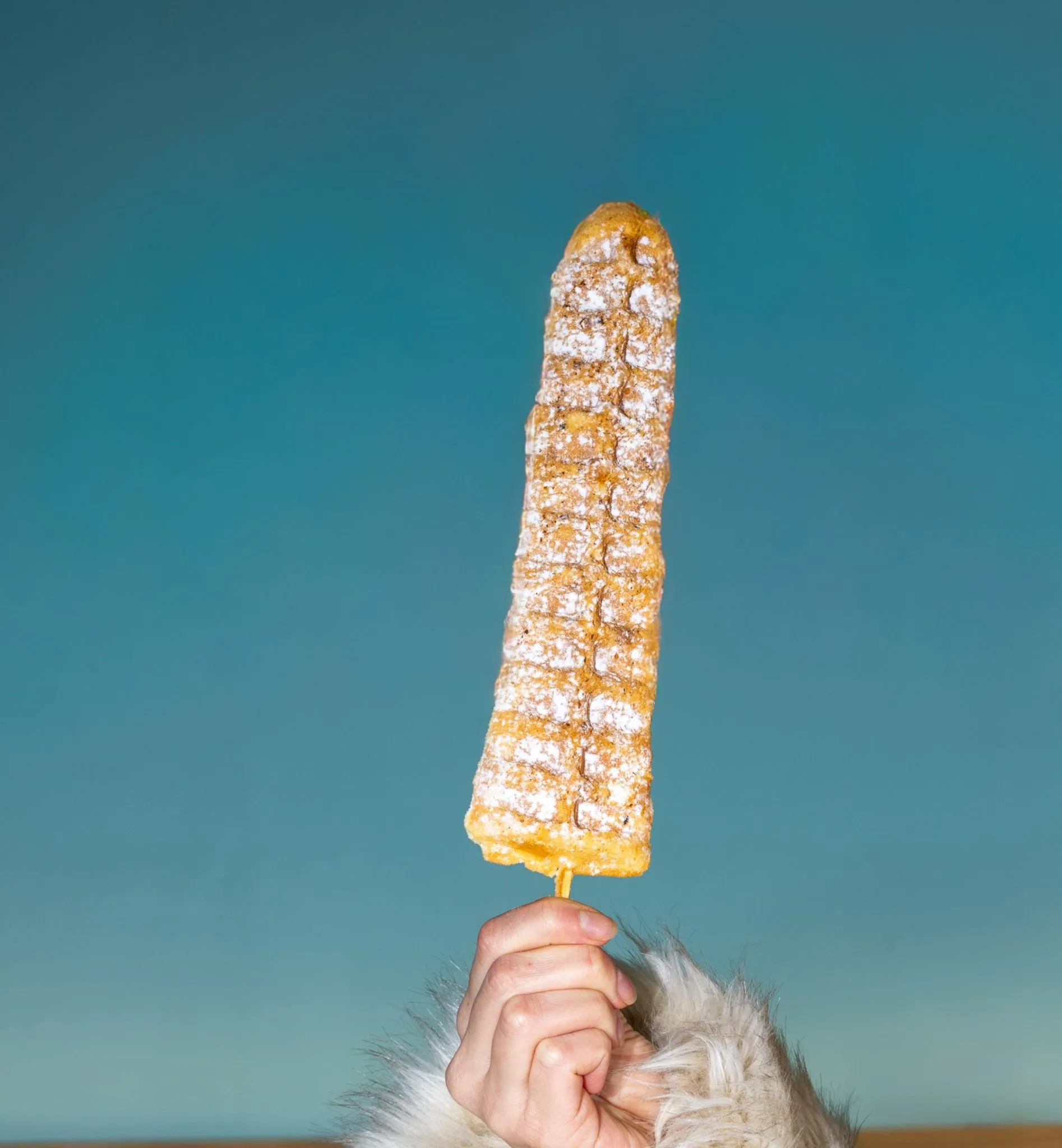 wafflestick with sugar