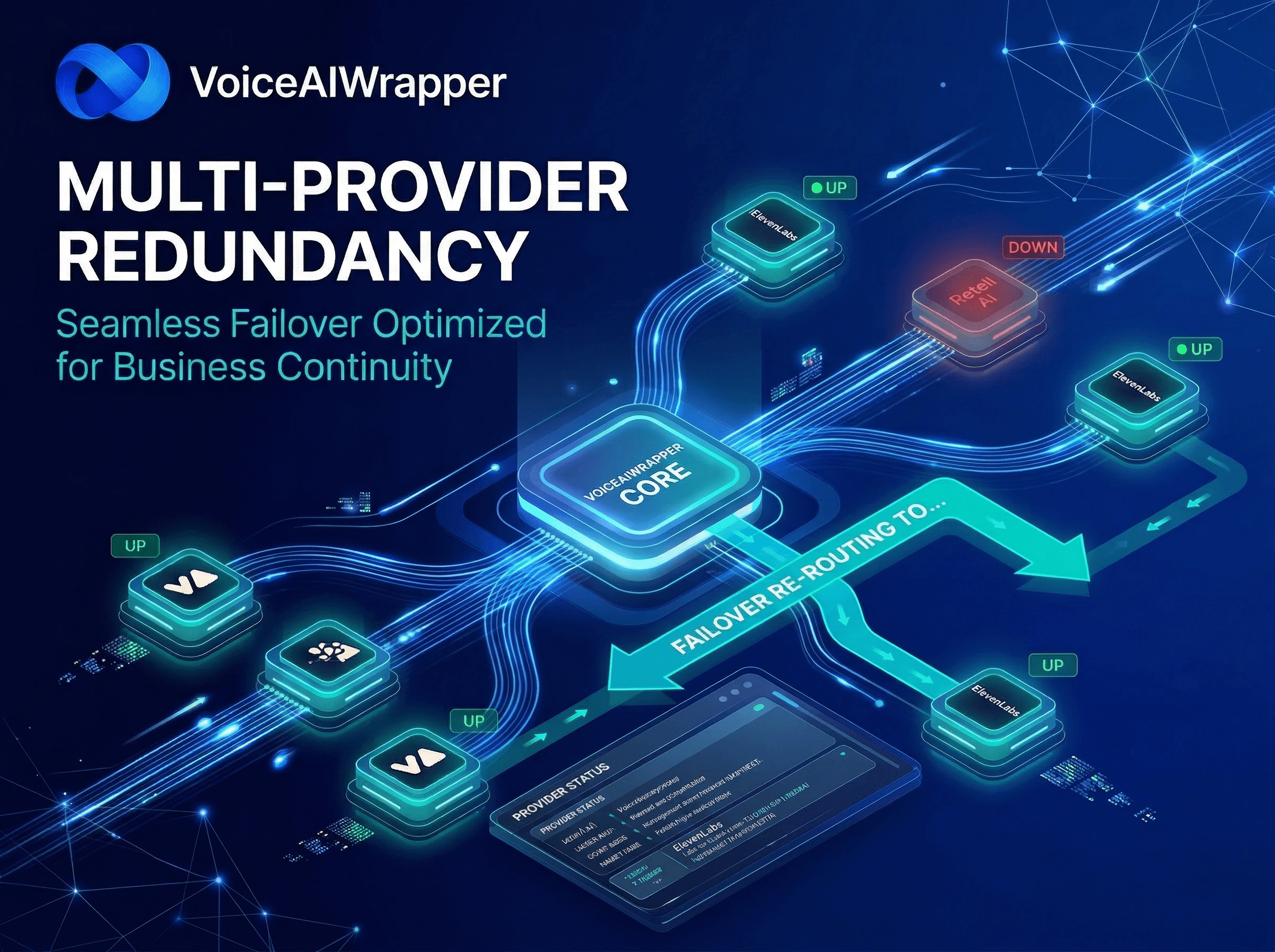 AI call center implementation feature with unified Vapi, Retell, and ElevenLabs integration, workspace isolation, and provider-side data sovereignty | VoiceAIWrapper.