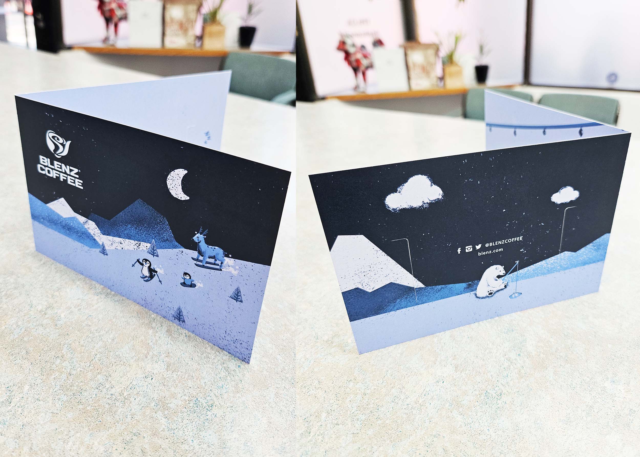 Gift Card holder from the outside.