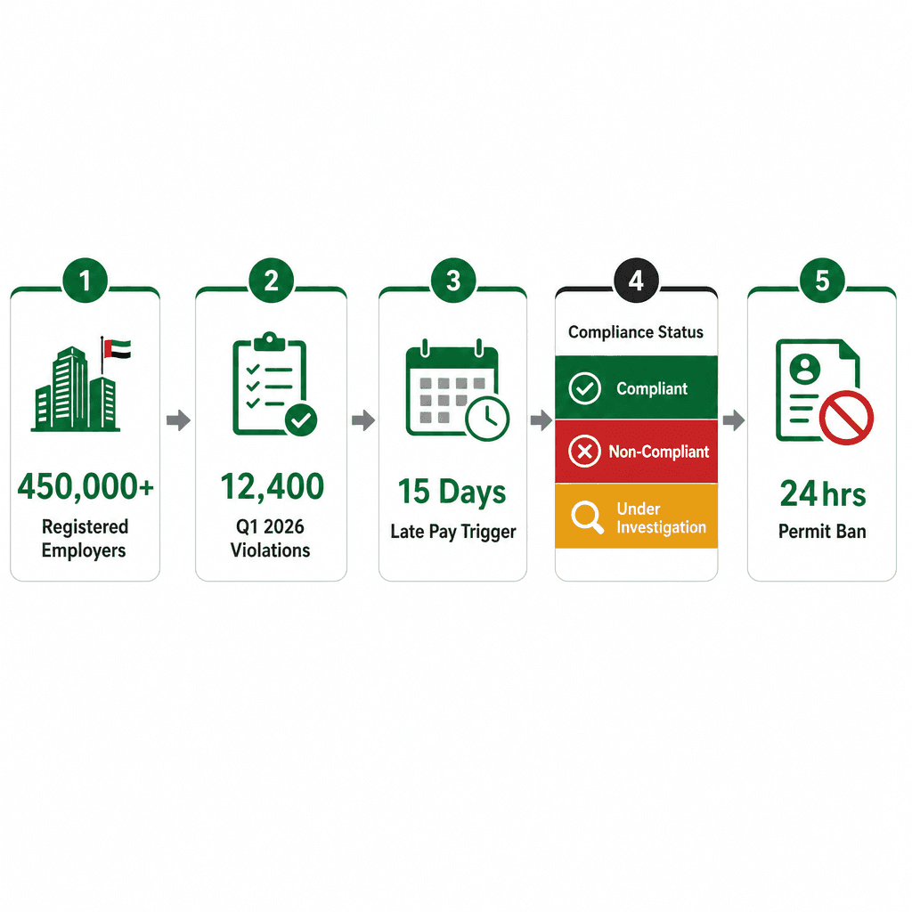 Infographic: WPS Status Check UAE - How to Check Your Company WPS Compliance