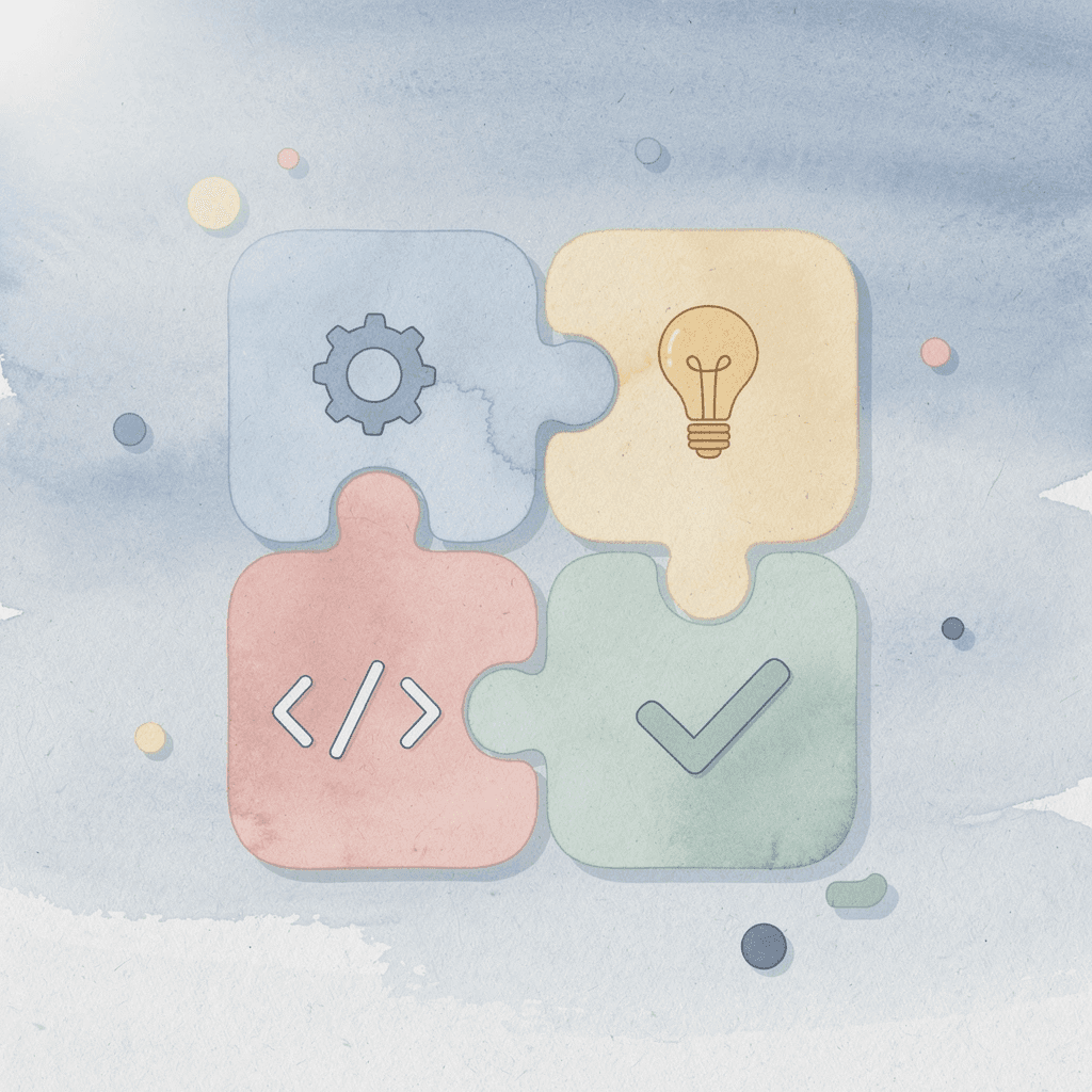 Puzzle pieces fitting together, representing collaborative homeschool families