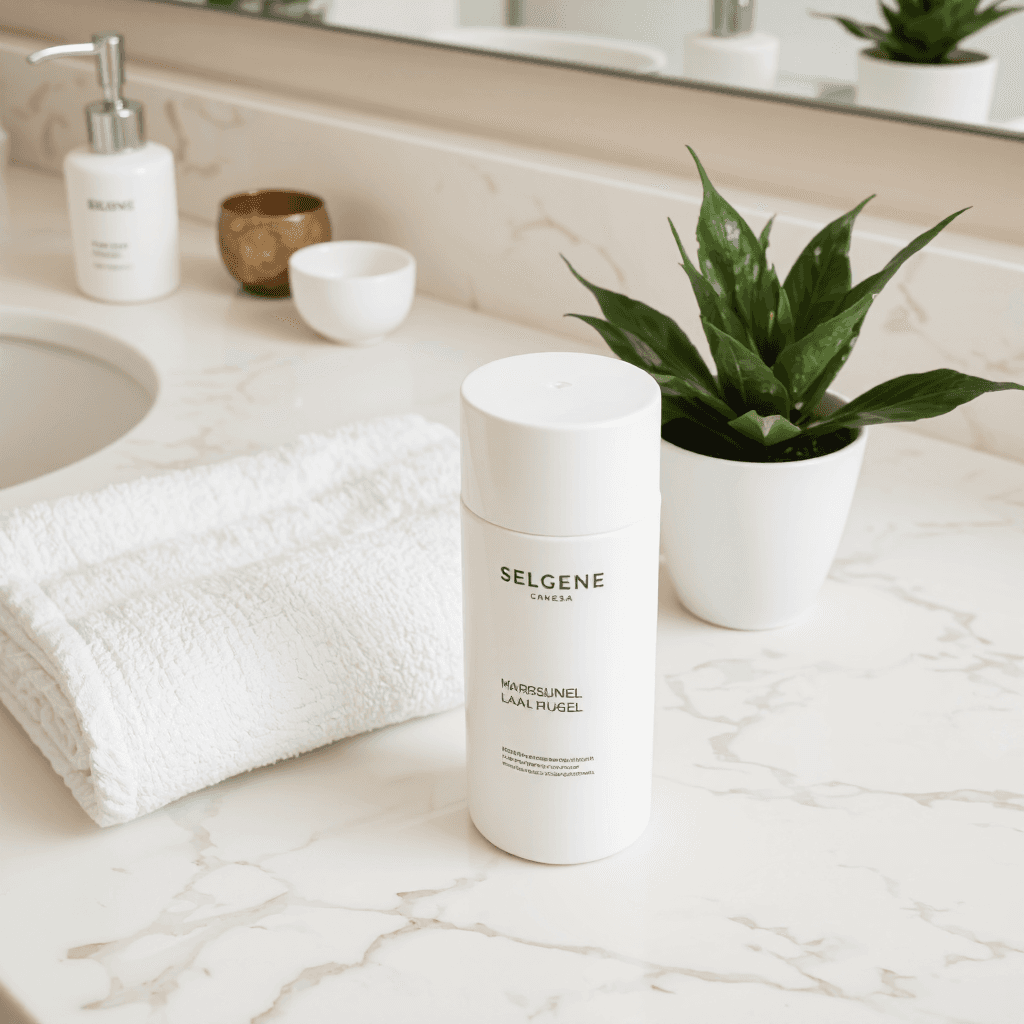 product photography of bottle of gel