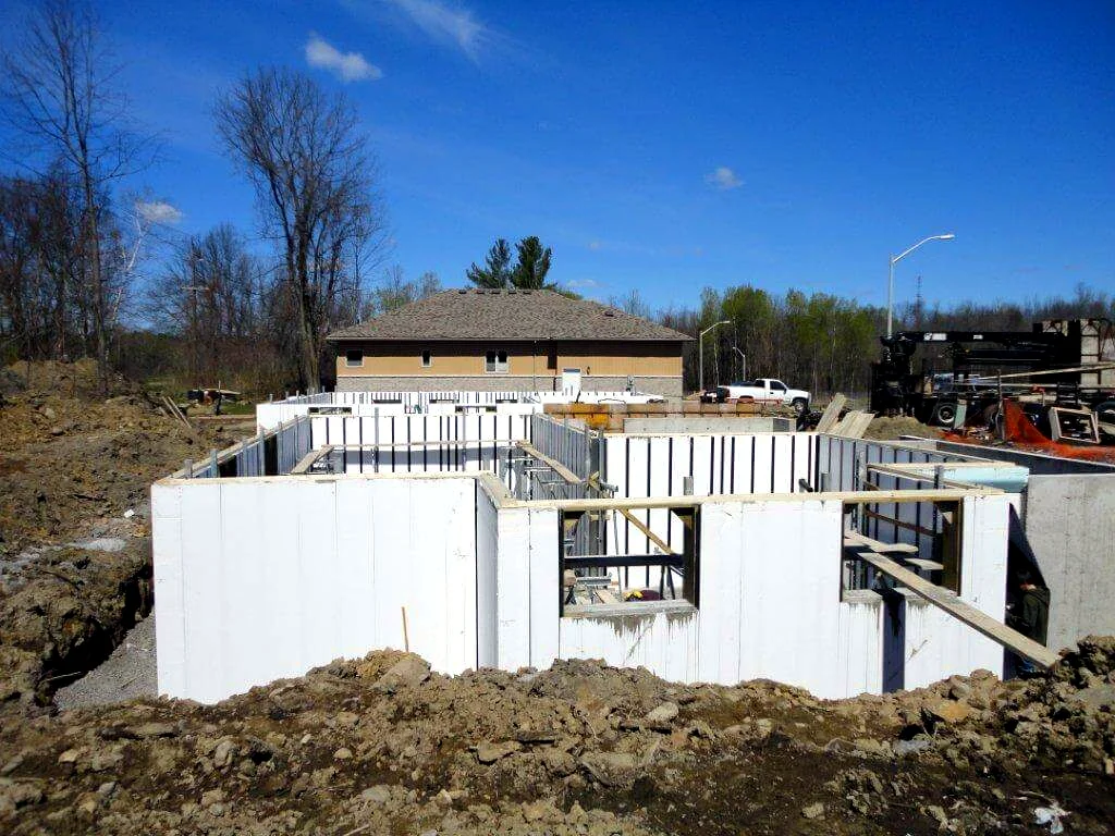 Stucco-ready basement foundation in Ontario - image 5